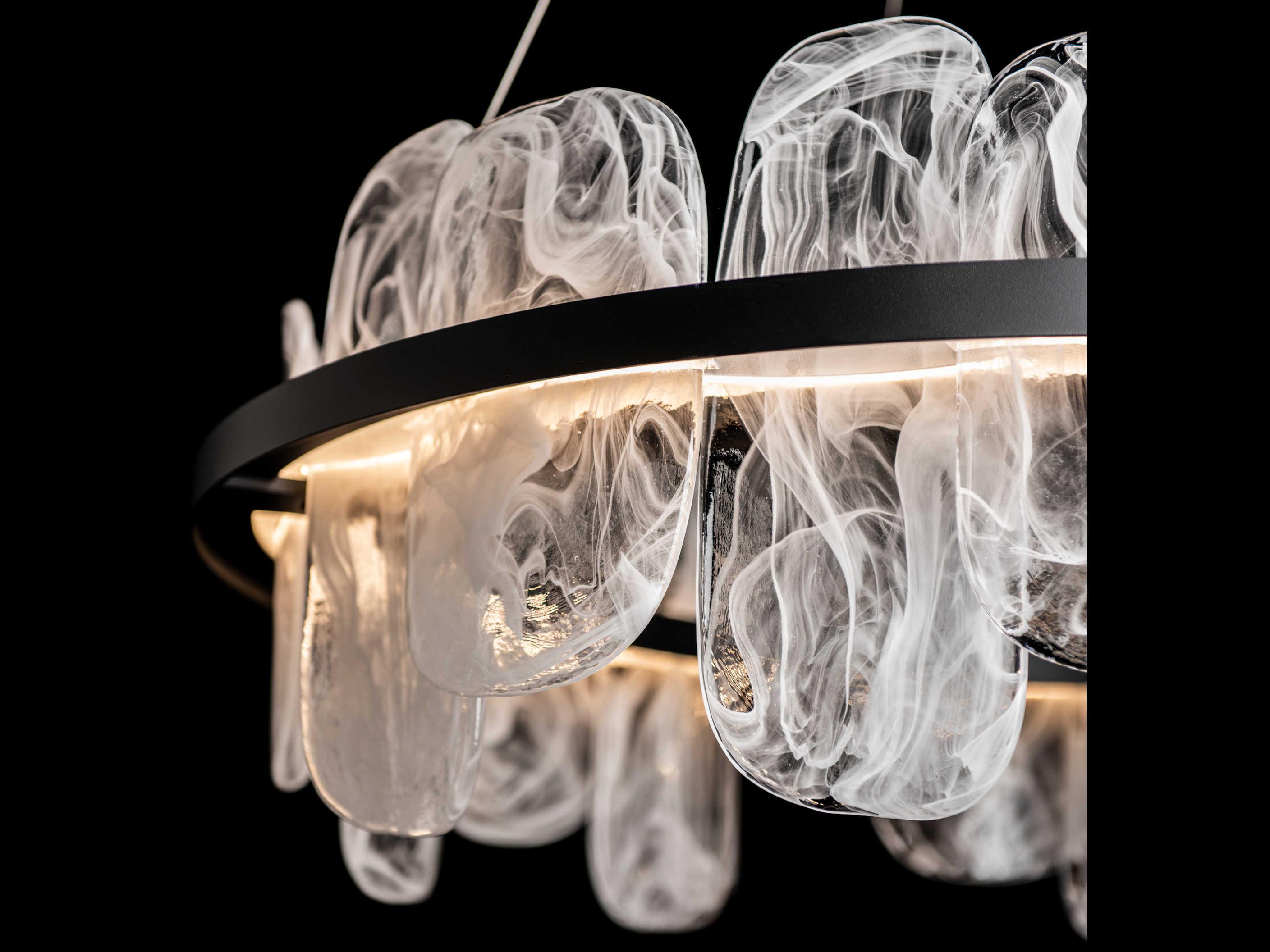 Hubbardton Forge Vitre 1-Light Glass LED Geometric Round Pendant