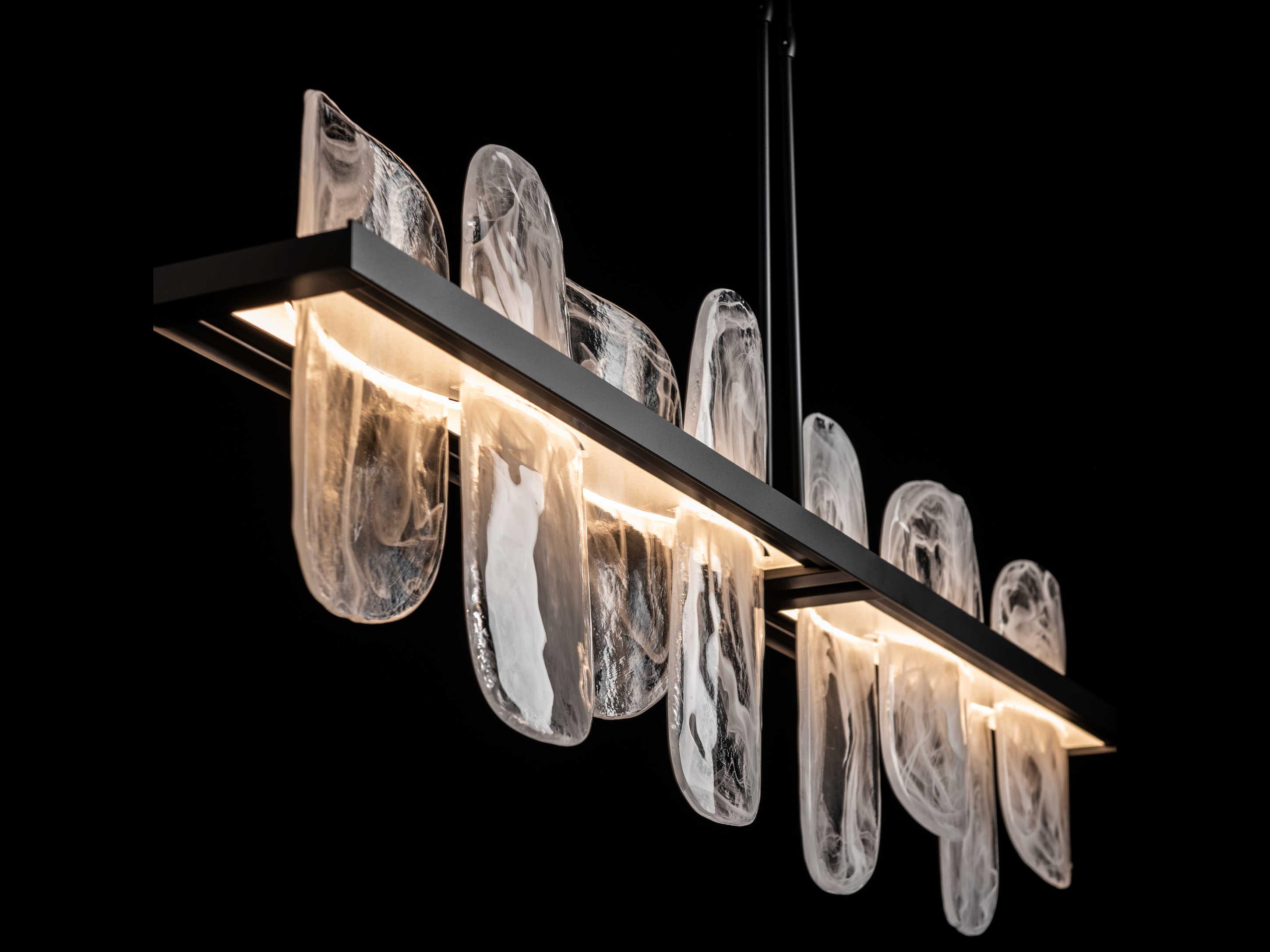 Hubbardton Forge Vitre 1-Light Glass LED Geometric Linear Island Pendant