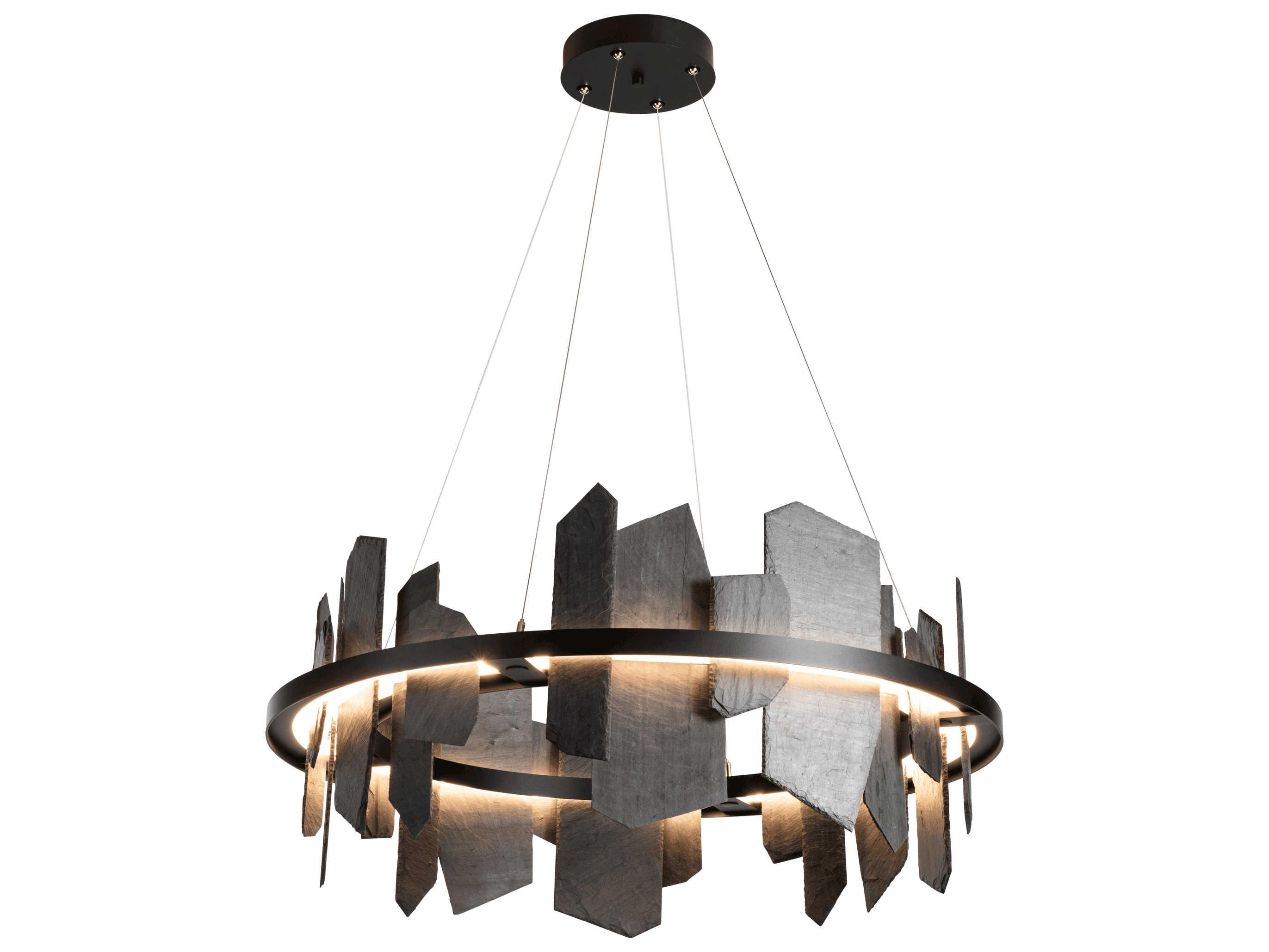 Hubbardton Forge Ardesia 1-Light LED Round Pendant