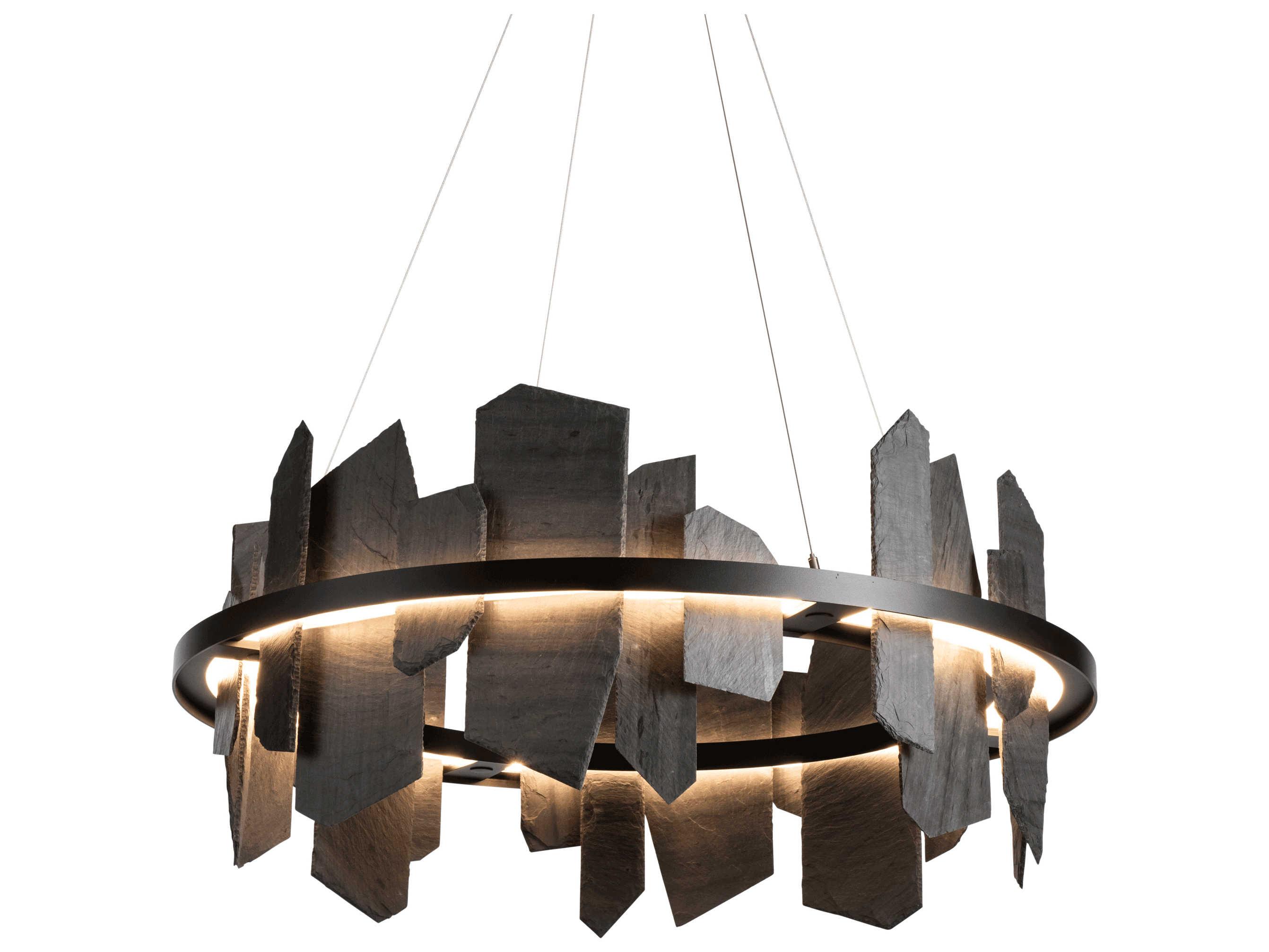 Hubbardton Forge Ardesia 1-Light LED Round Pendant