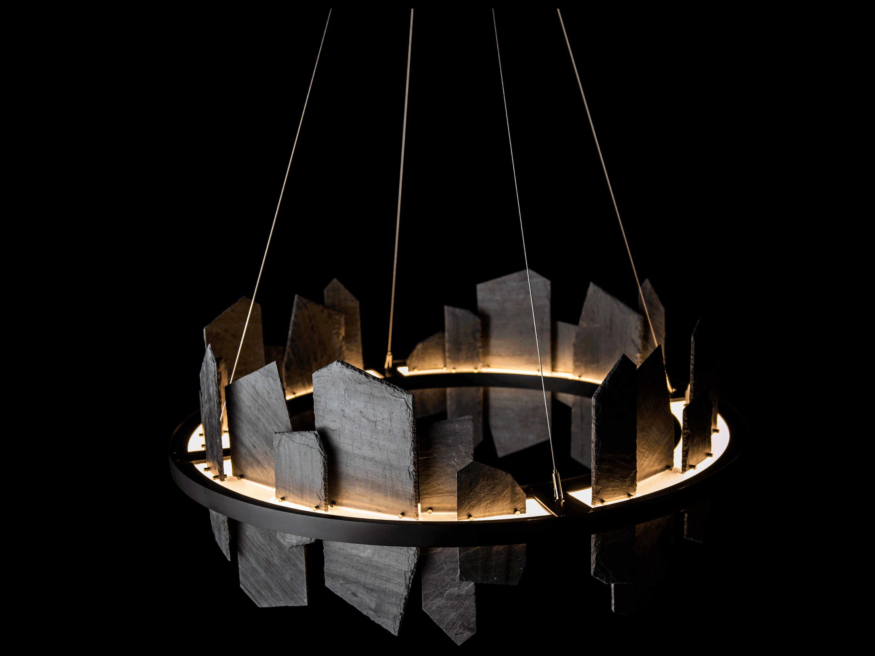 Hubbardton Forge Ardesia 1-Light LED Round Pendant