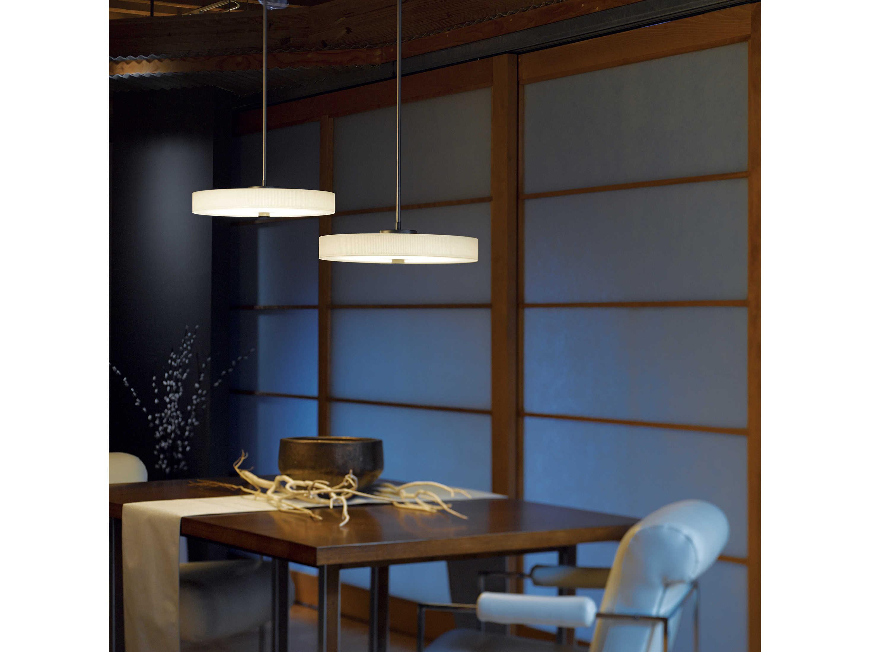 Hubbardton Forge Disq 1-Light LED Round Pendant
