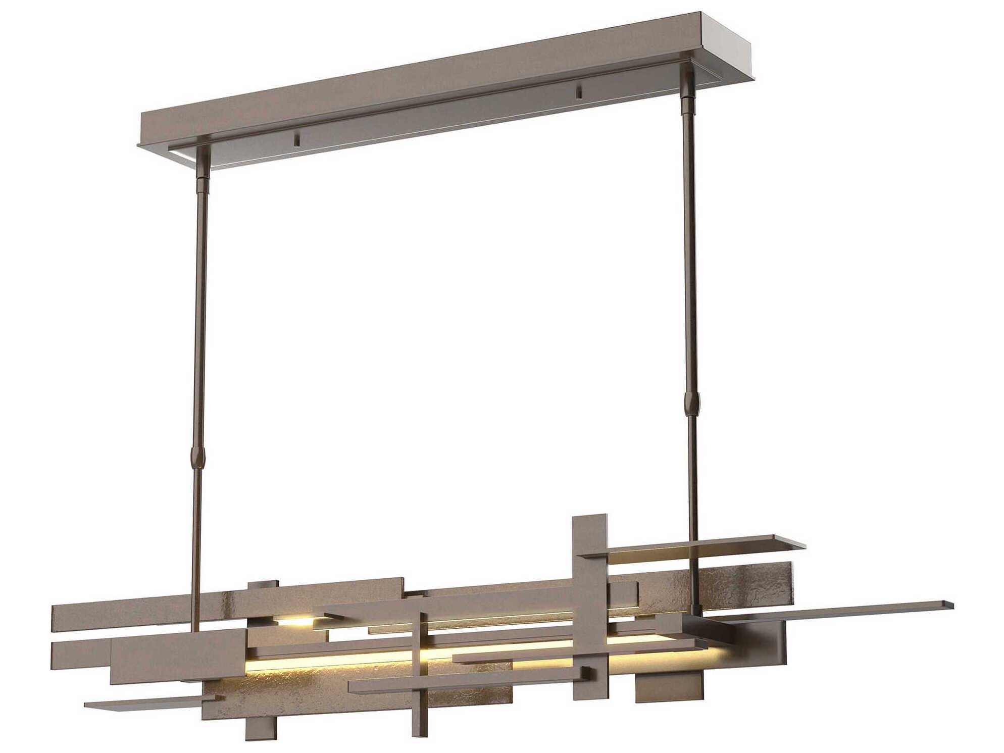 Hubbardton Forge Planar 1-Light LED Geometric Linear Island Pendant