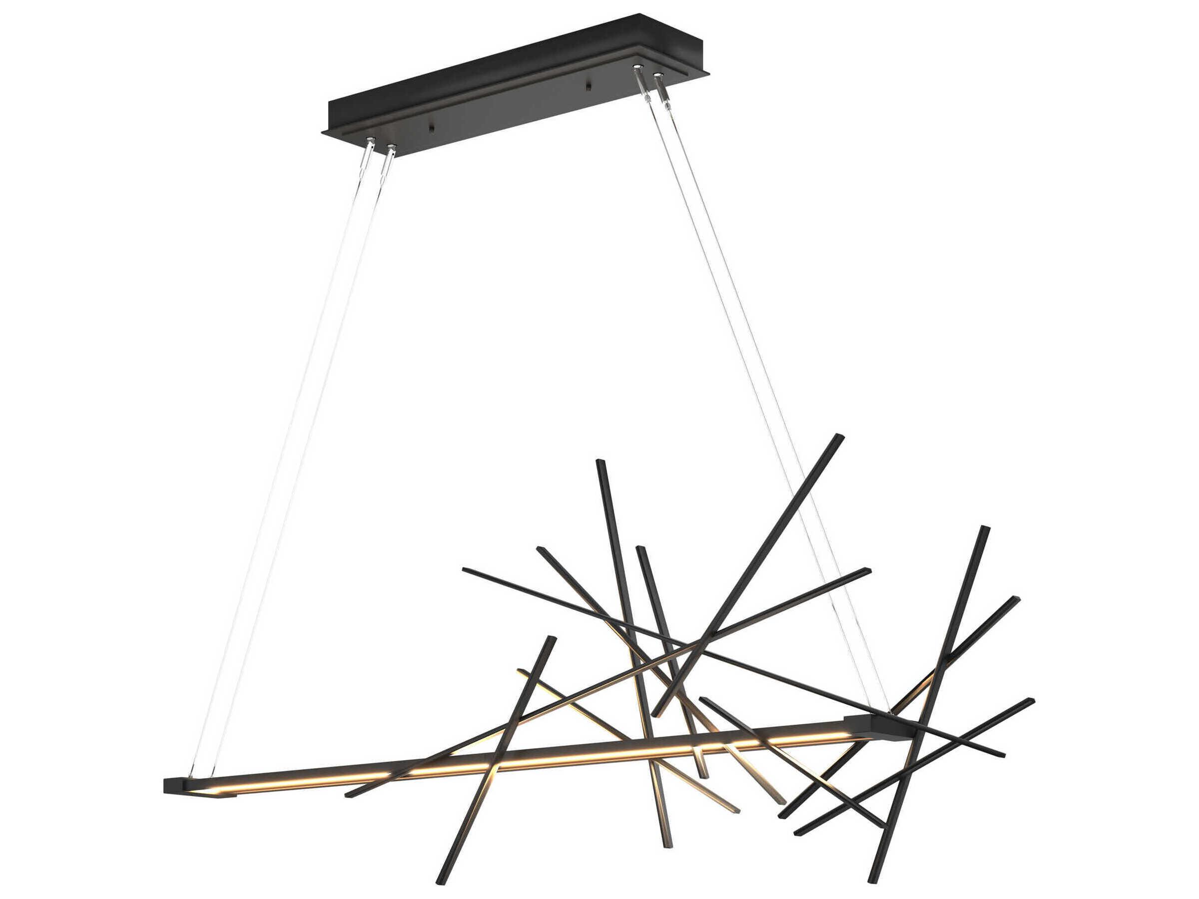 Hubbardton Forge Cascade 1-Light LED Geometric Linear Island Pendant