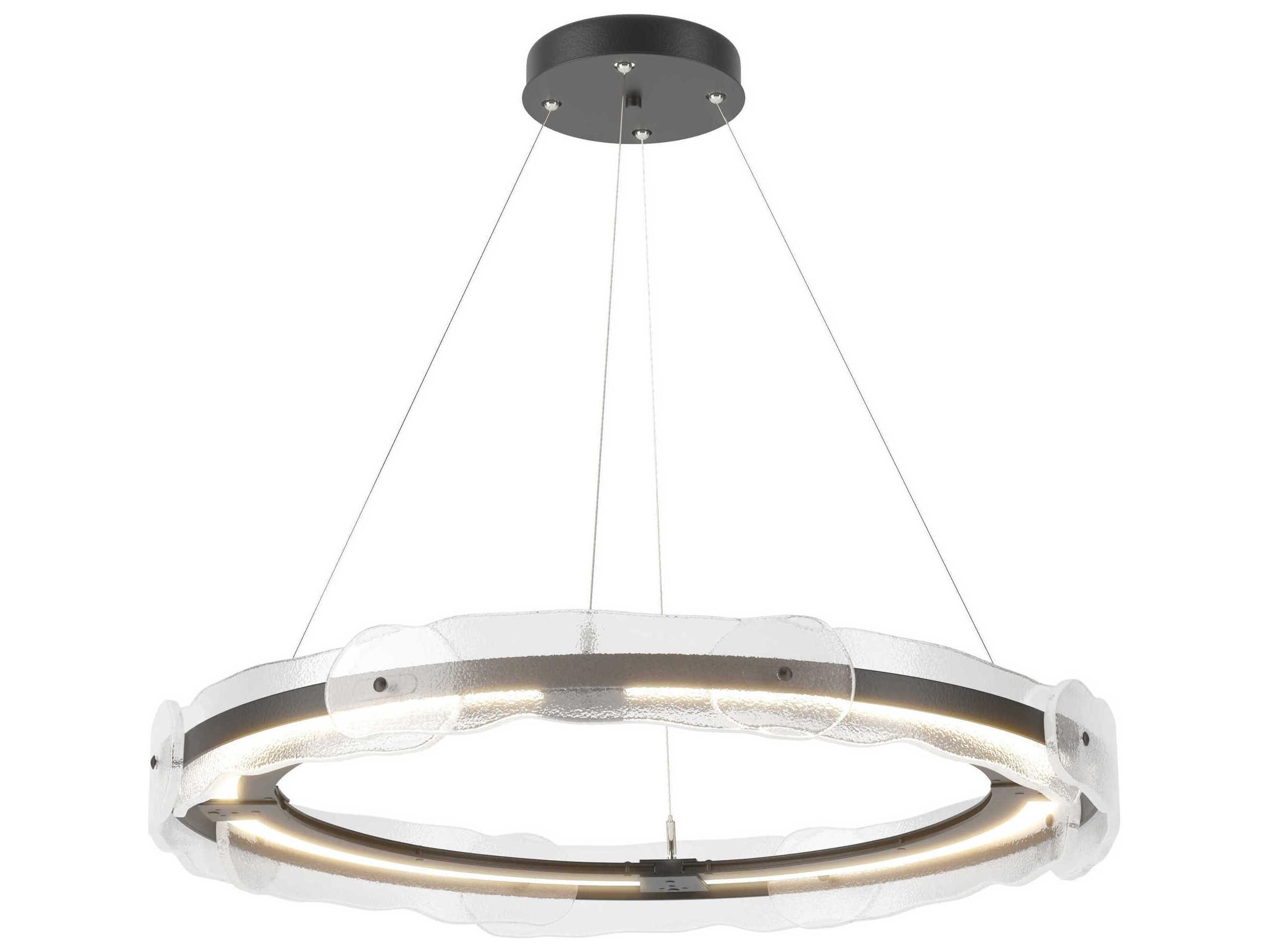Hubbardton Forge Solstice 1-Light Glass LED Round Pendant