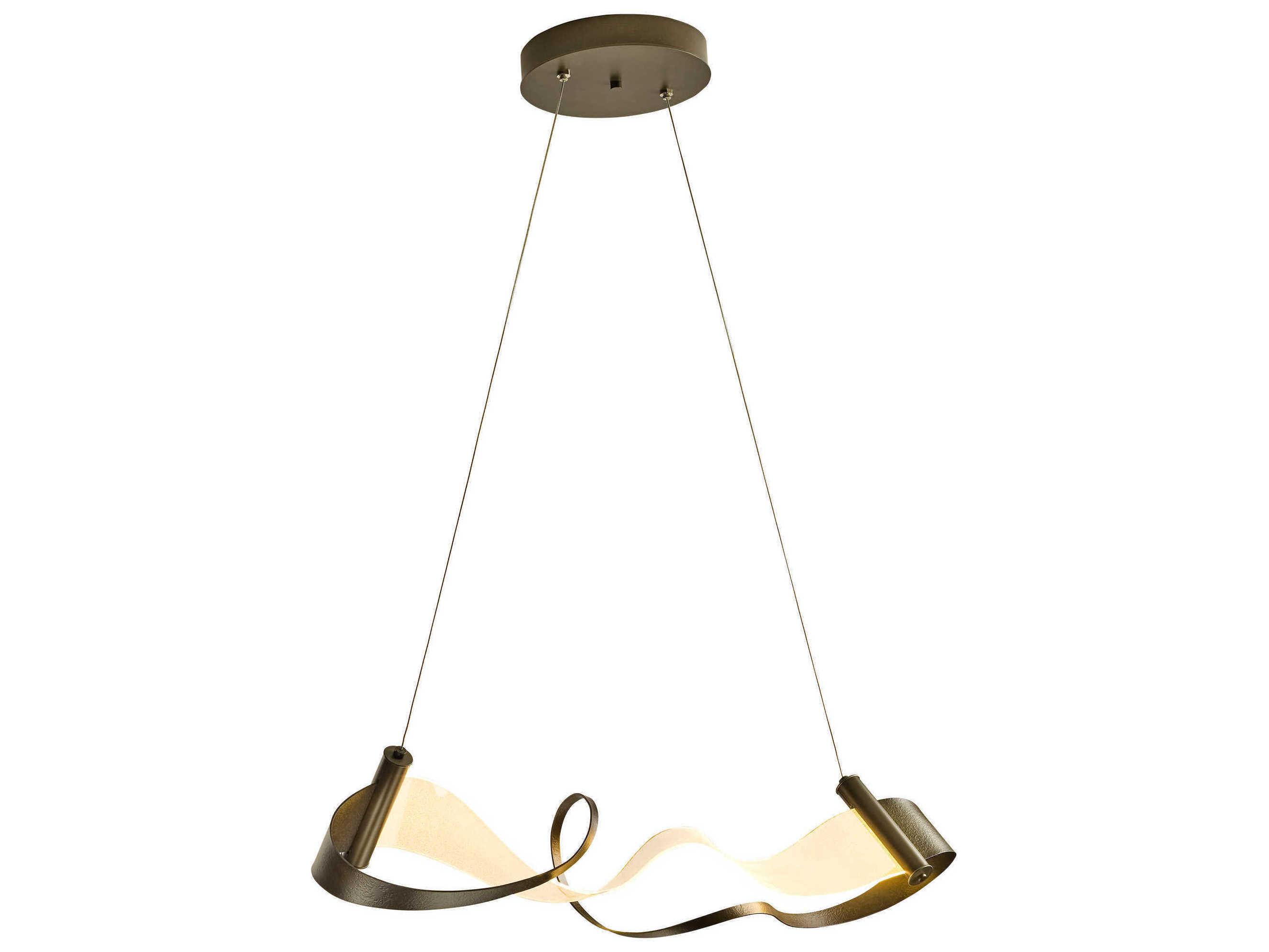 Hubbardton Forge Zephyr 1-Light LED Geometric Linear Island Pendant
