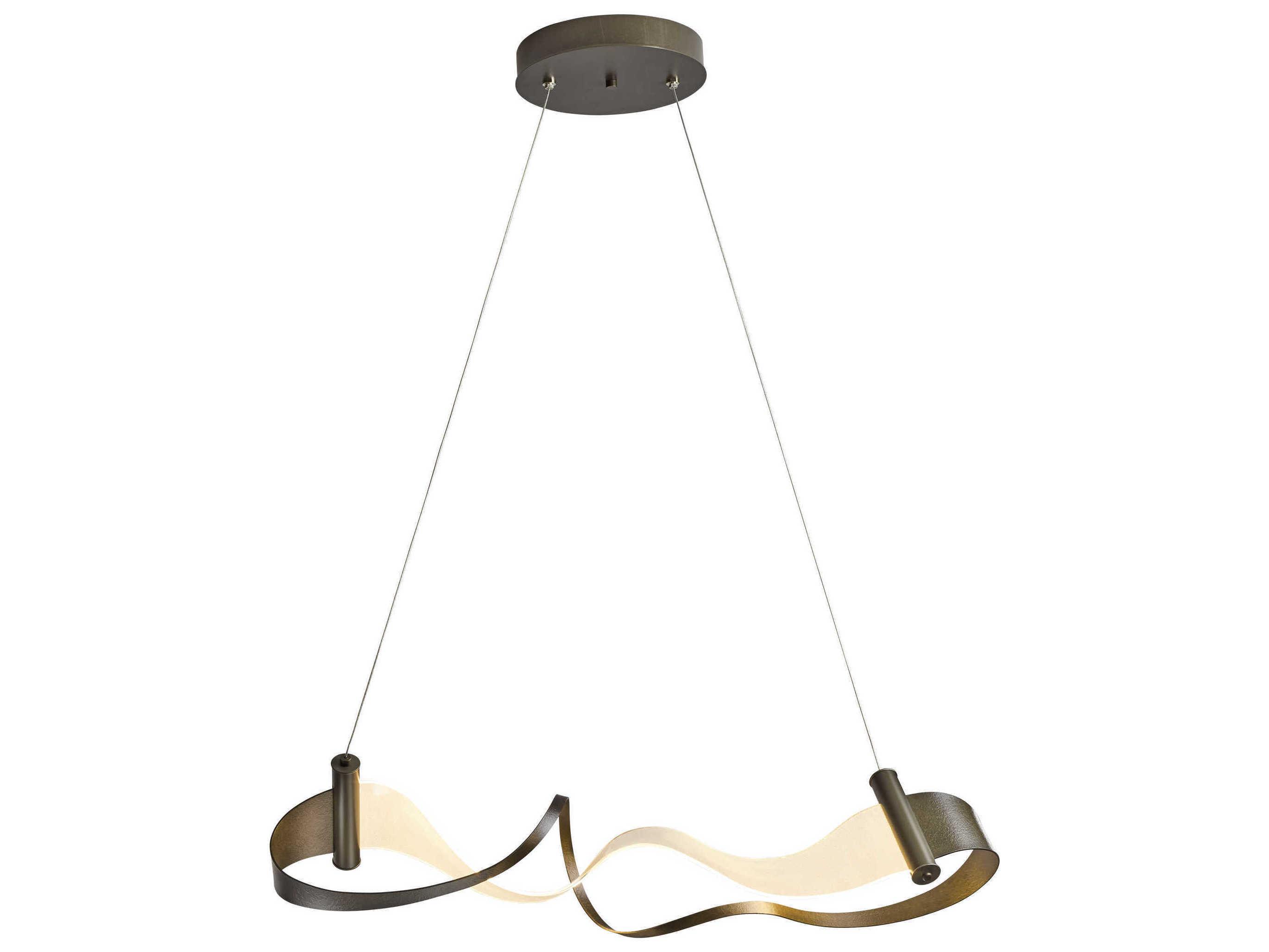 Hubbardton Forge Zephyr 1-Light LED Geometric Linear Island Pendant