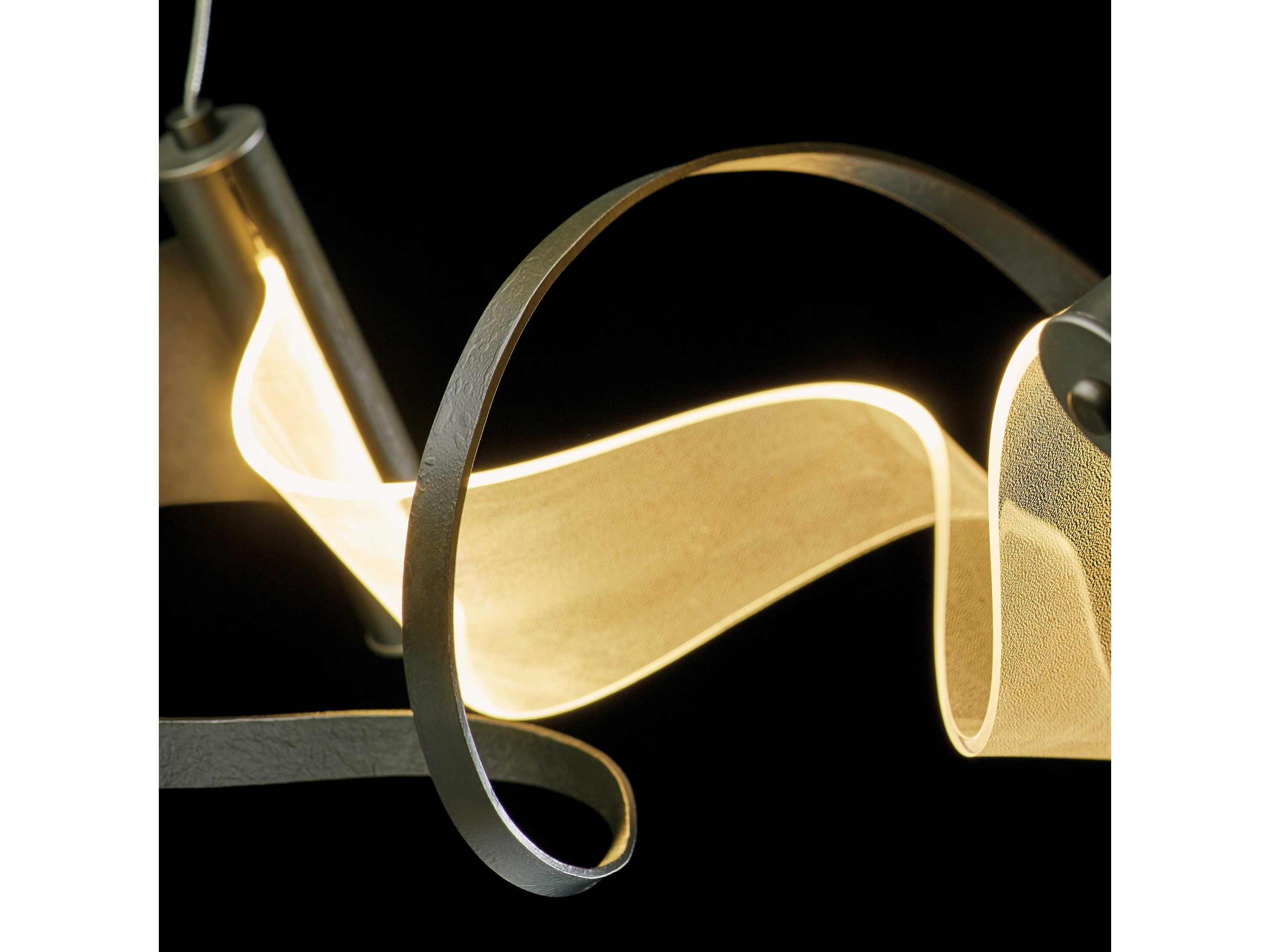 Hubbardton Forge Zephyr 1-Light LED Geometric Linear Island Pendant