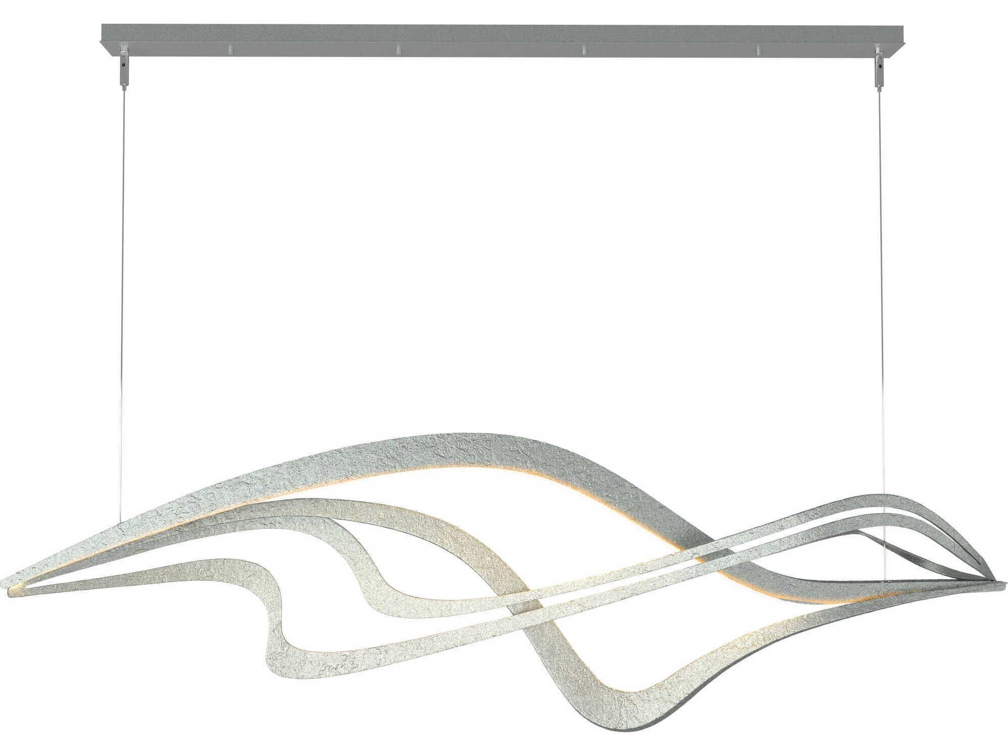 Hubbardton Forge Crossing Waves 1-Light LED Island Pendant