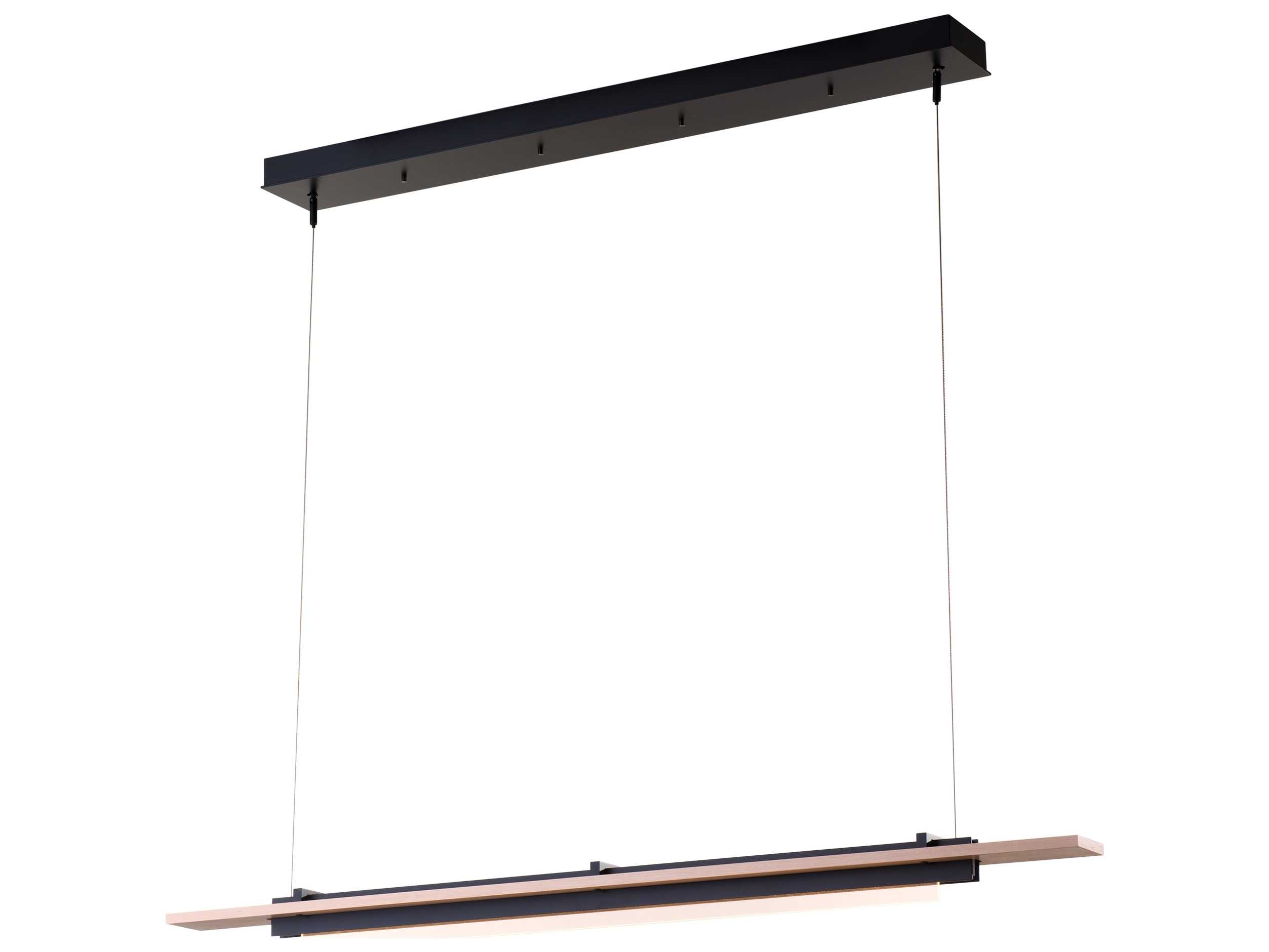Hubbardton Forge Plank 1-Light LED Geometric Linear Island Pendant