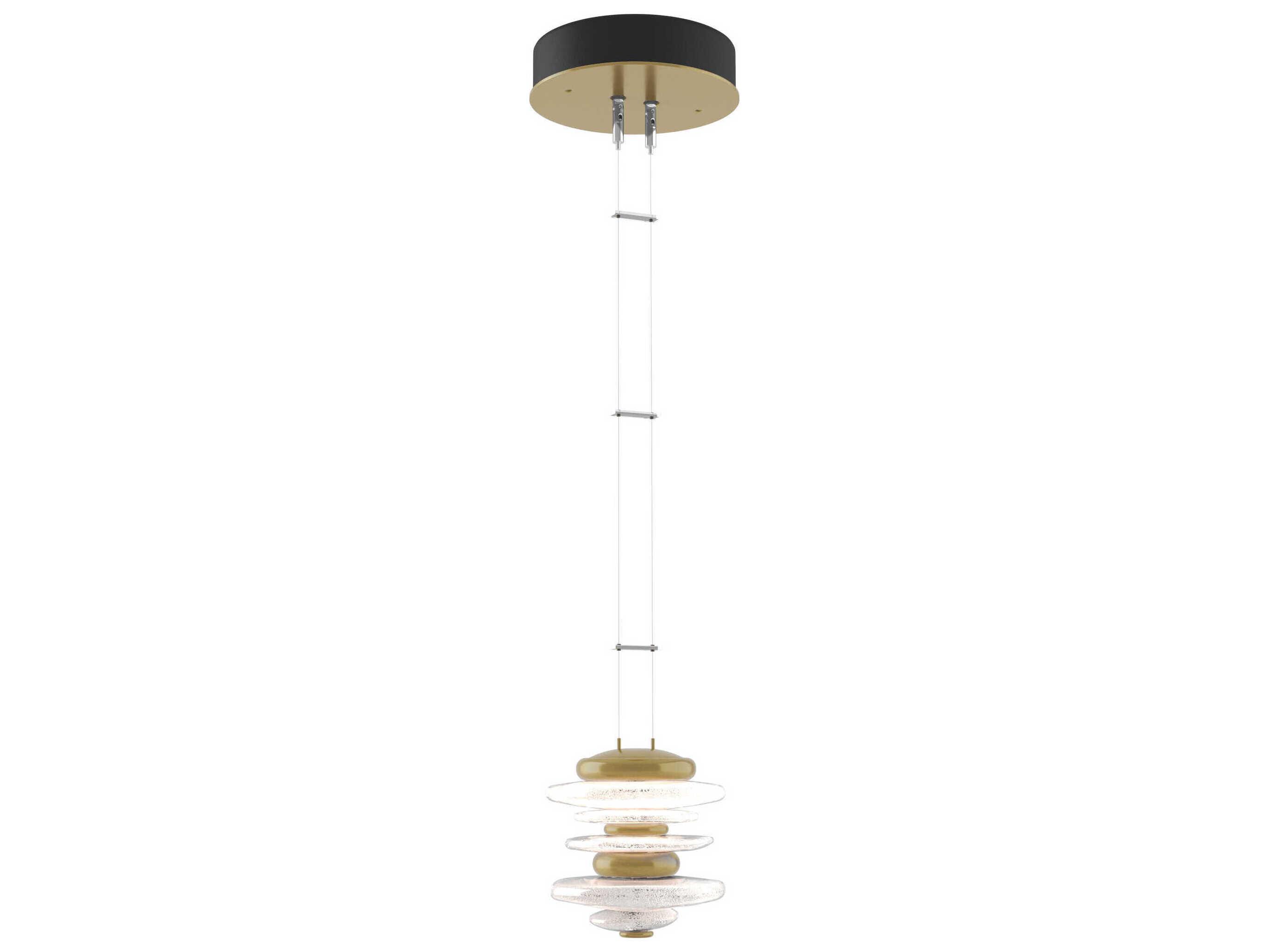 Hubbardton Forge Bay 1-Light Glass LED Round Mini Pendant