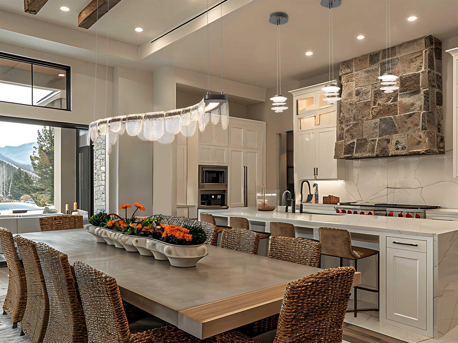 Hubbardton Forge Bay 1-Light Glass LED Round Mini Pendant