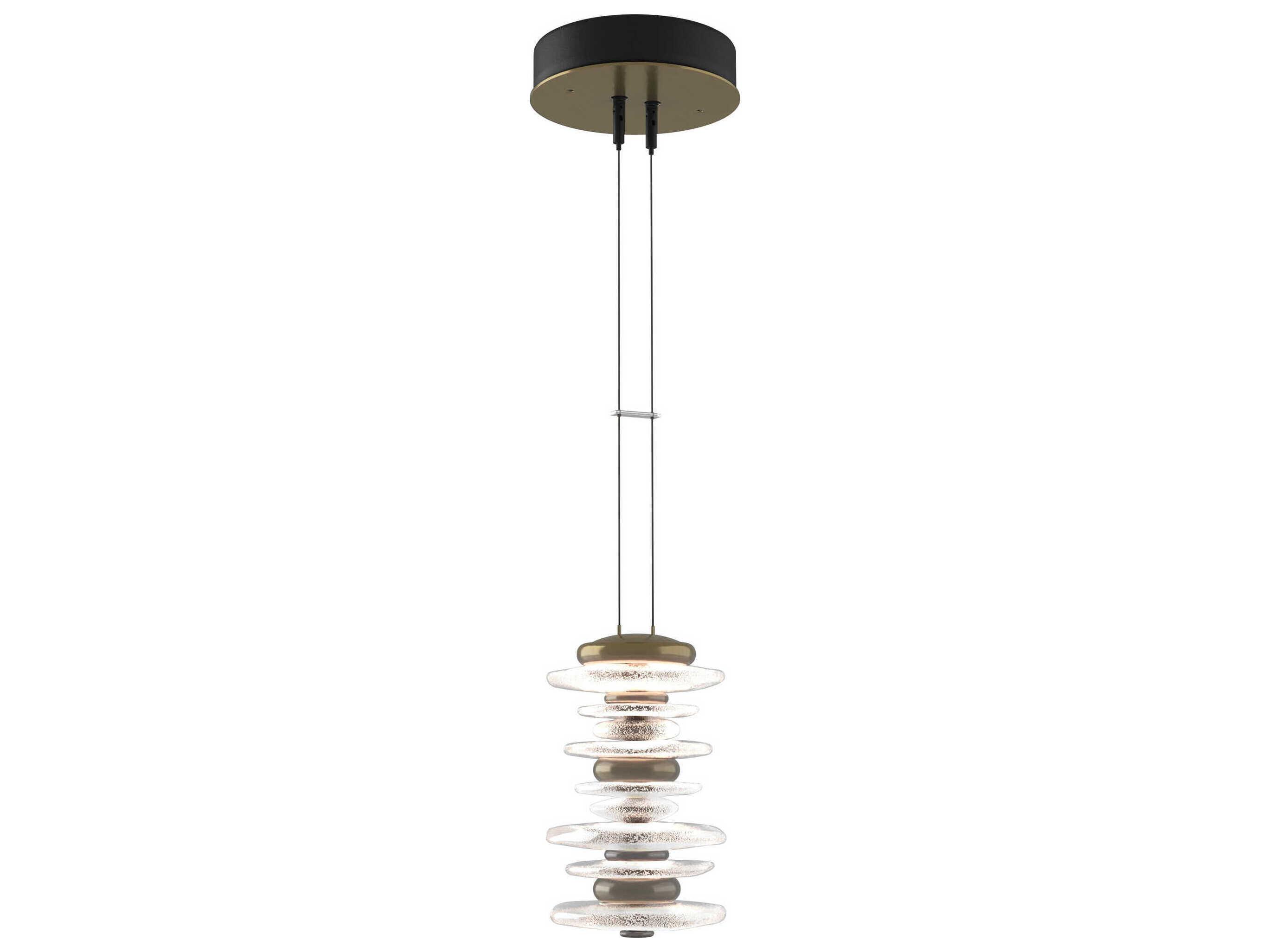 Hubbardton Forge Bay 1-Light Glass LED Round Mini Pendant