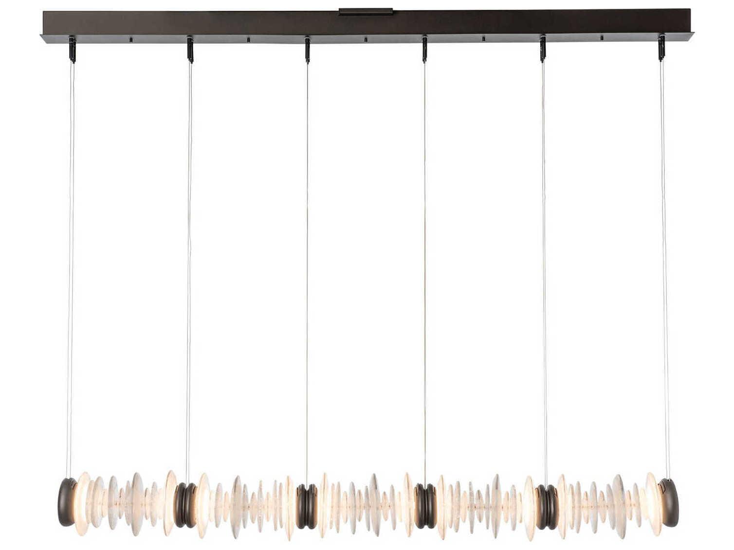 Hubbardton Forge Cairn 10-Light Linear Island Pendant