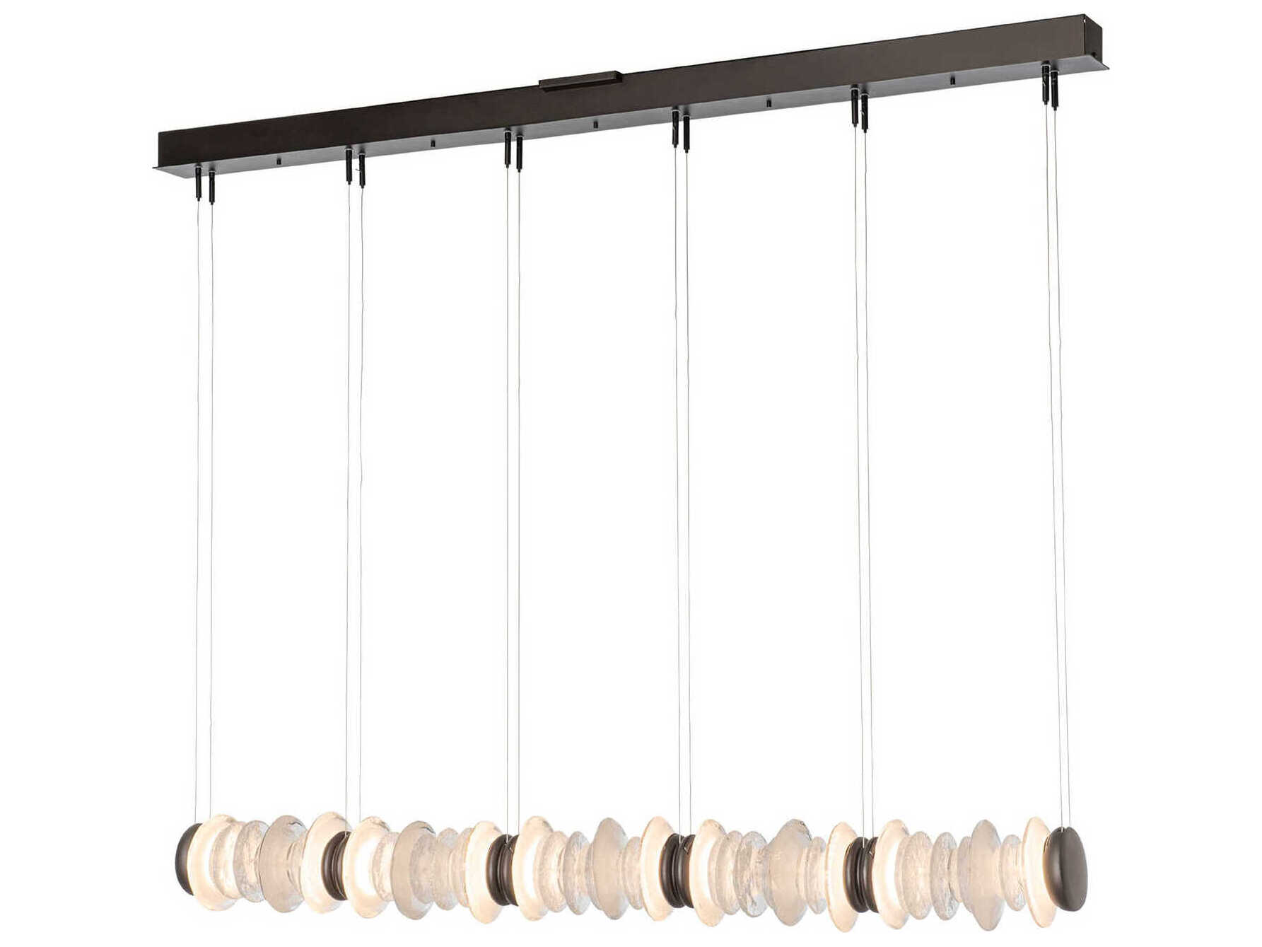 Hubbardton Forge Cairn 10-Light Linear Island Pendant