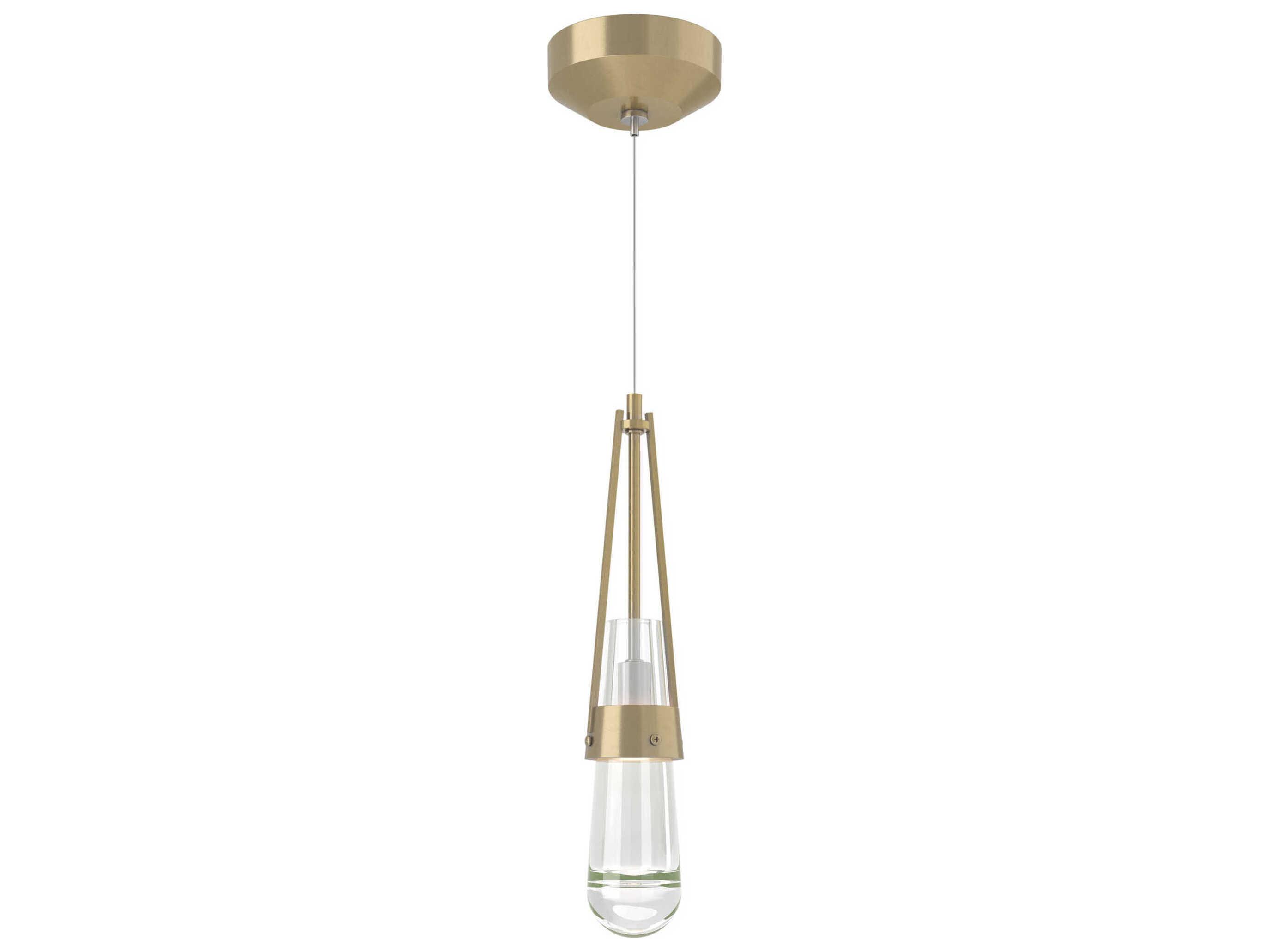 Hubbardton Forge Link 1-Light Clear Glass Mini Pendant