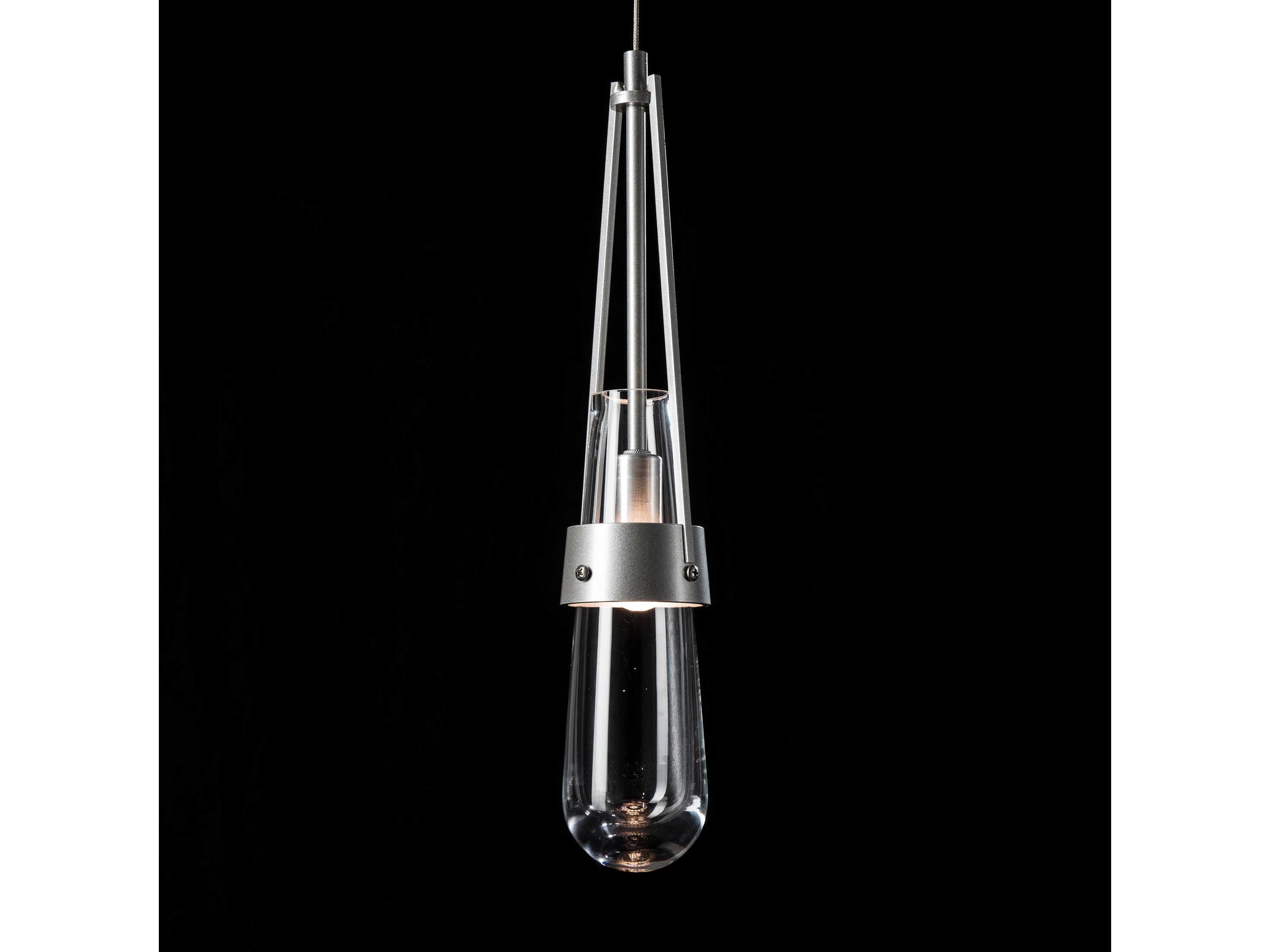 Hubbardton Forge Link 1-Light Clear Glass Mini Pendant