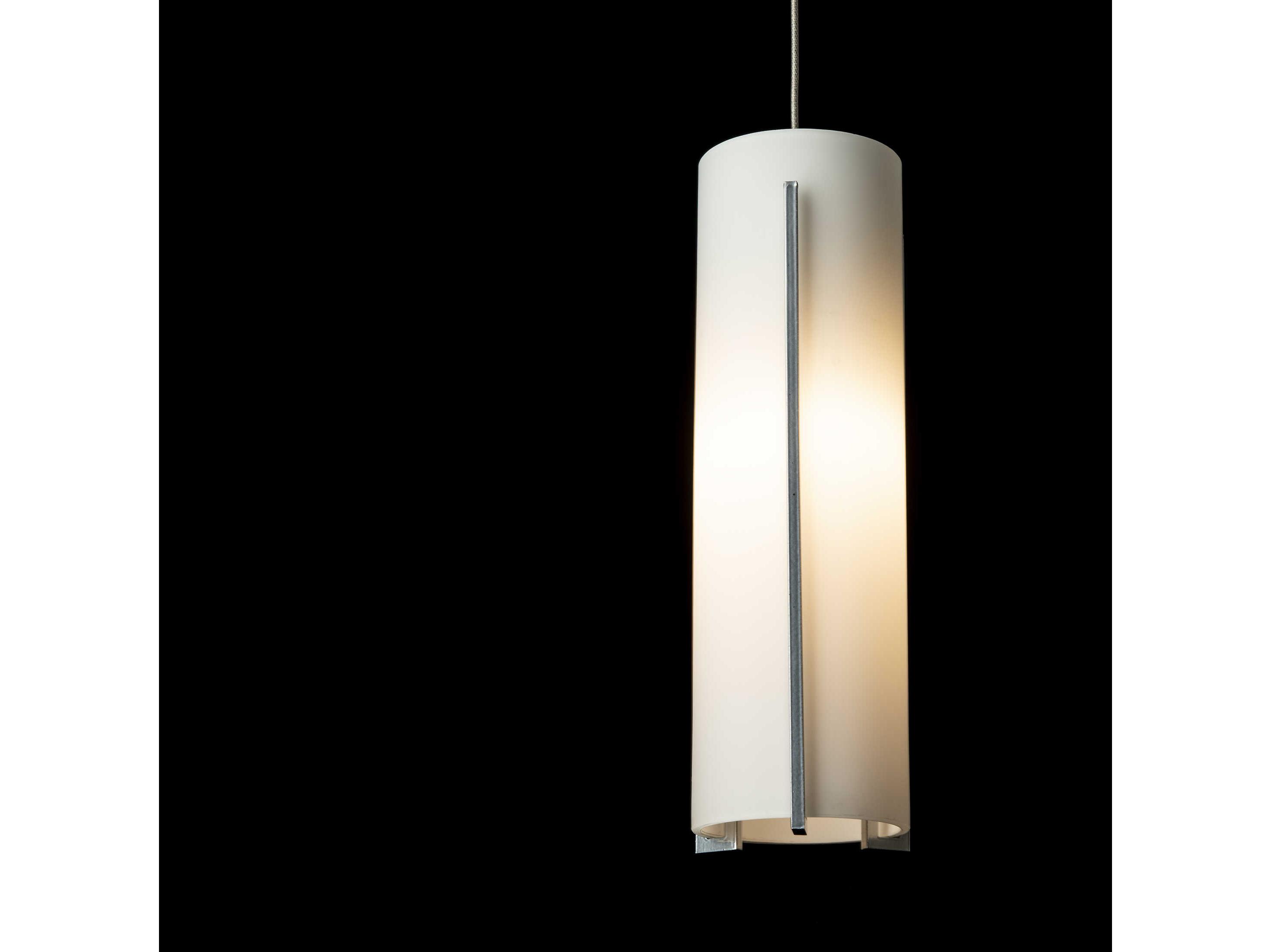 Hubbardton Forge Exos 1-Light Glass Cylinder Mini Pendant