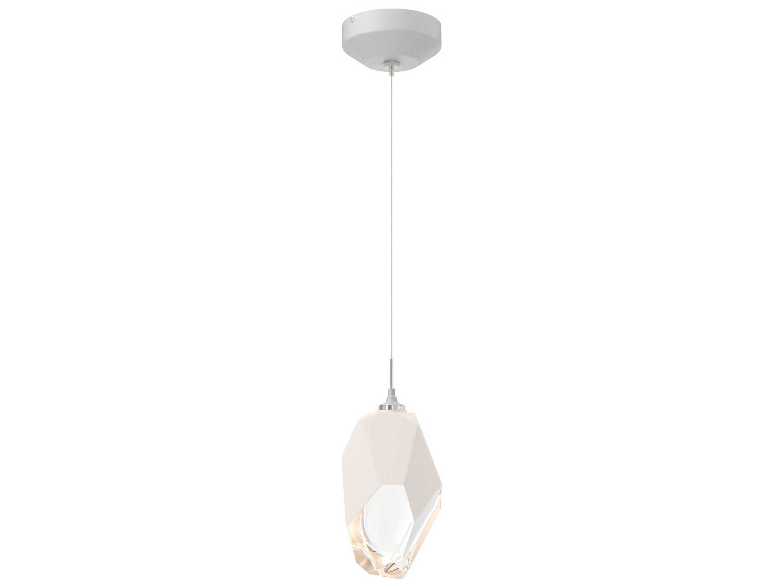 Hubbardton Forge Chrysalis 1-Light Crystal Glass Mini Pendant