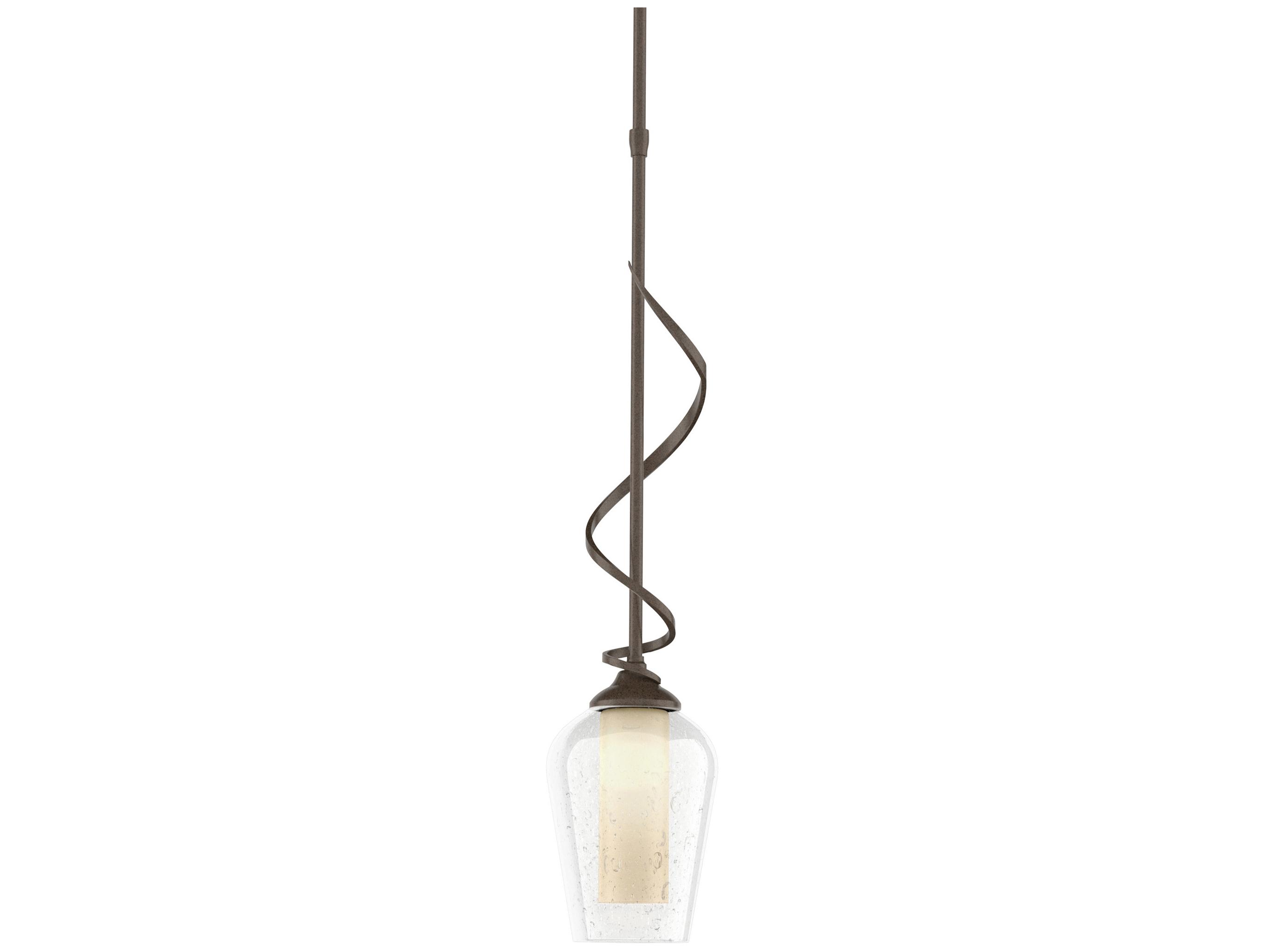 Hubbardton Forge Flora 1-Light Glass Bell Mini Pendant