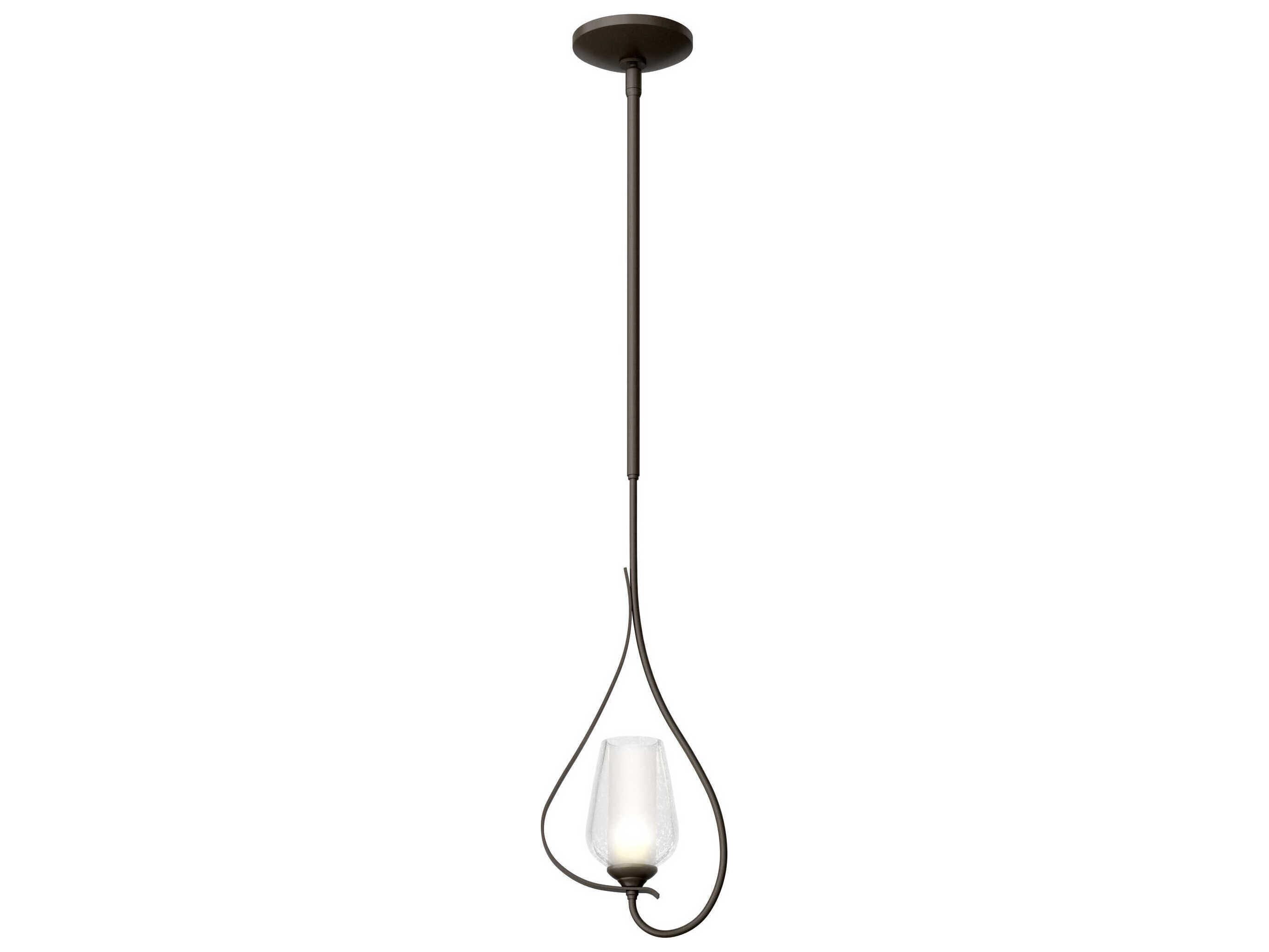 Hubbardton Forge Flora 1-Light Glass Bell Mini Pendant