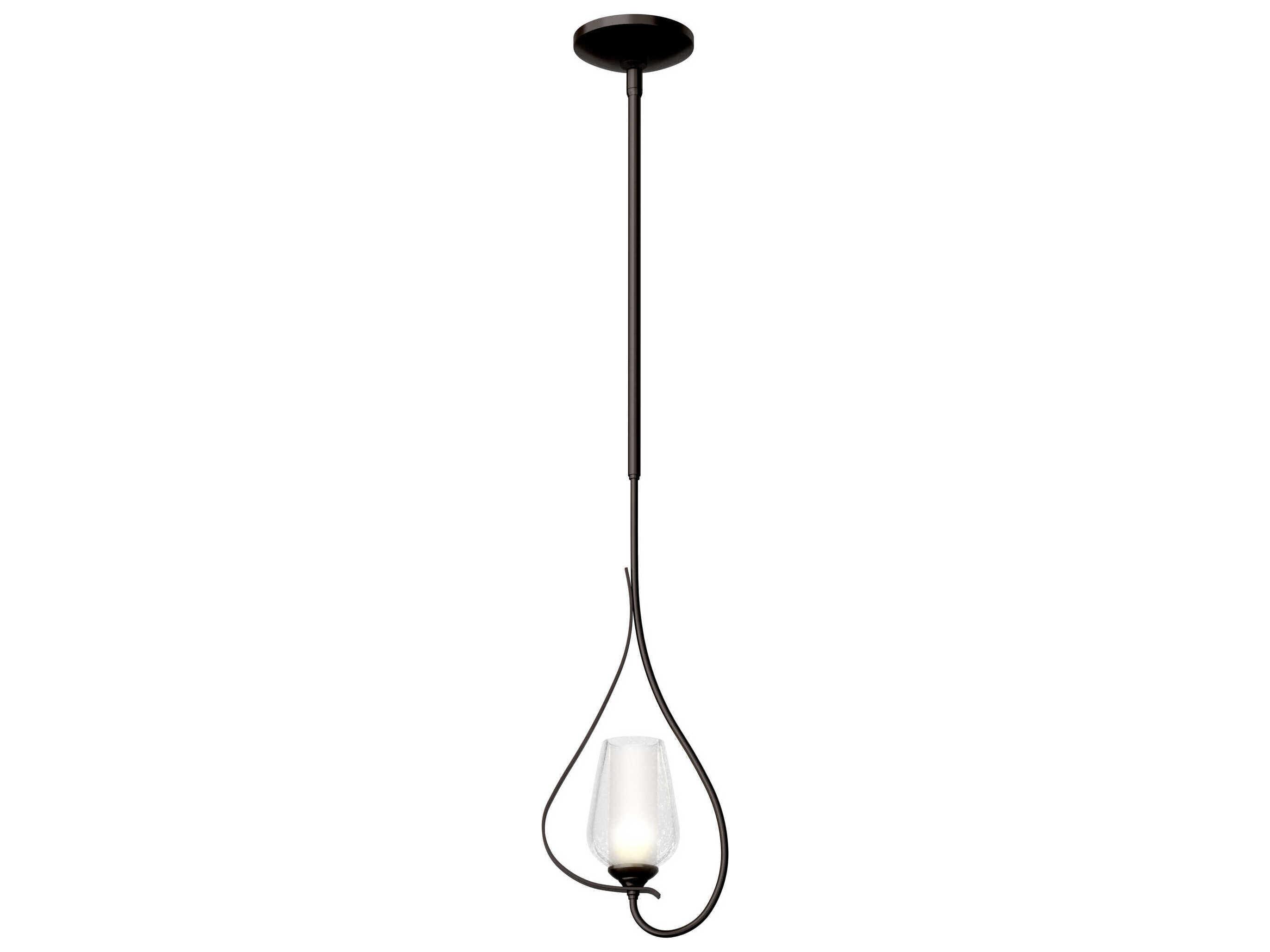 Hubbardton Forge Flora 1-Light Glass Bell Mini Pendant