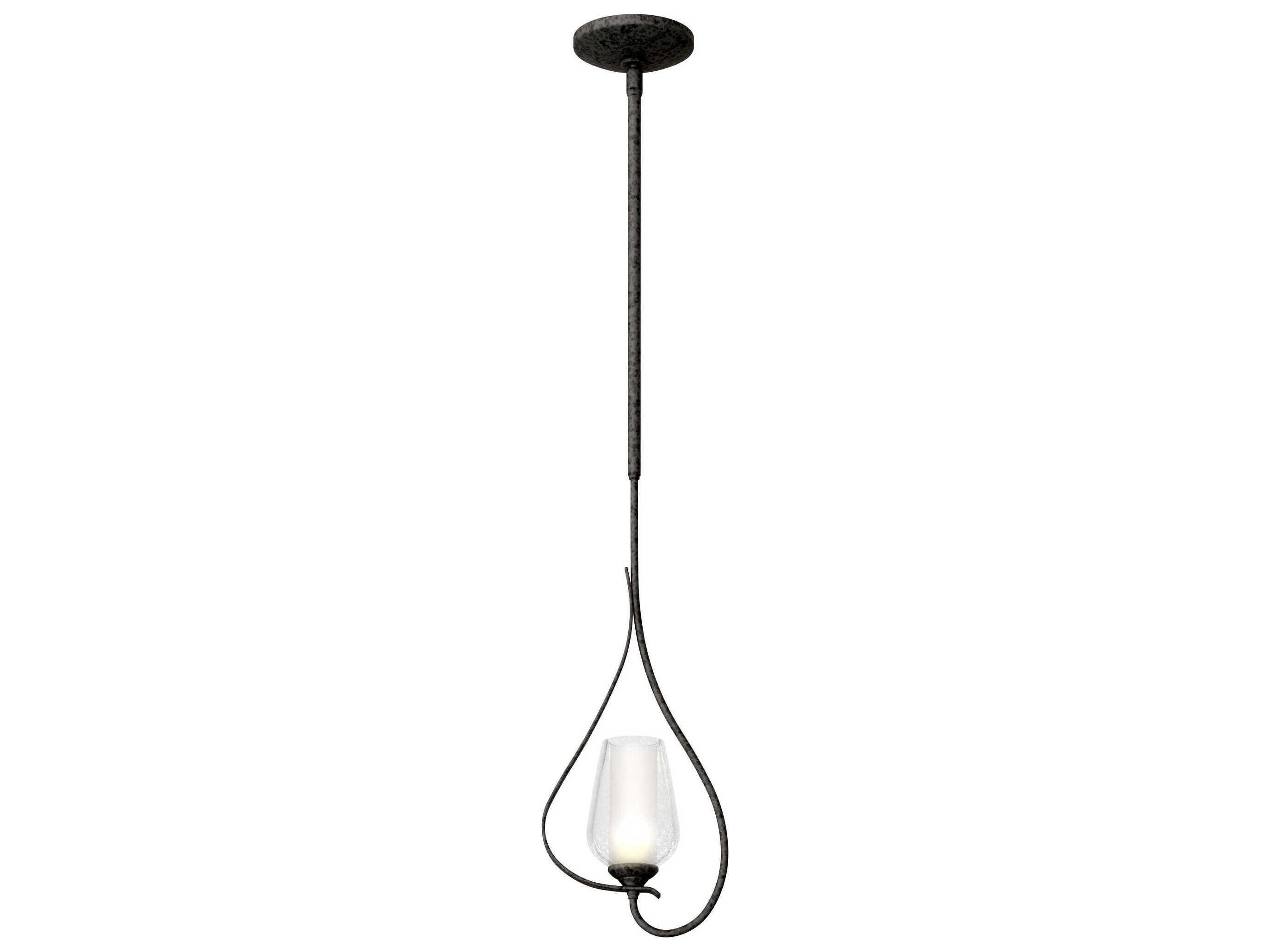 Hubbardton Forge Flora 1-Light Glass Bell Mini Pendant