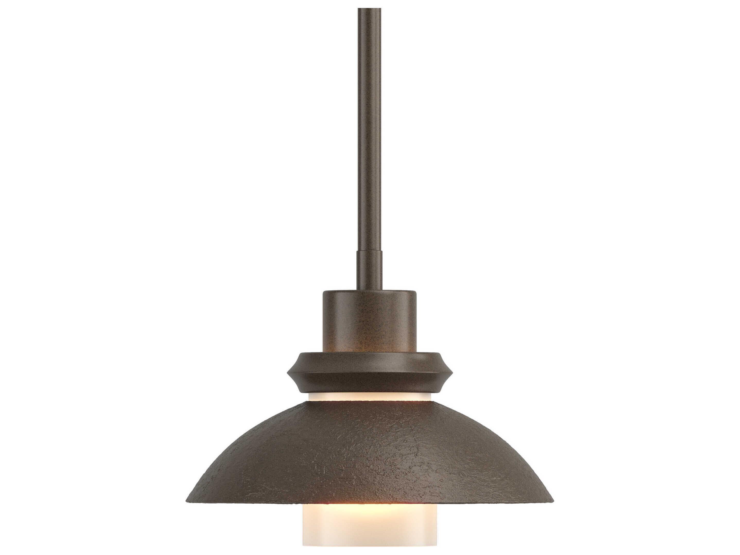 Hubbardton Forge Staccato 1-Light Glass Cylinder Dome Mini Pendant