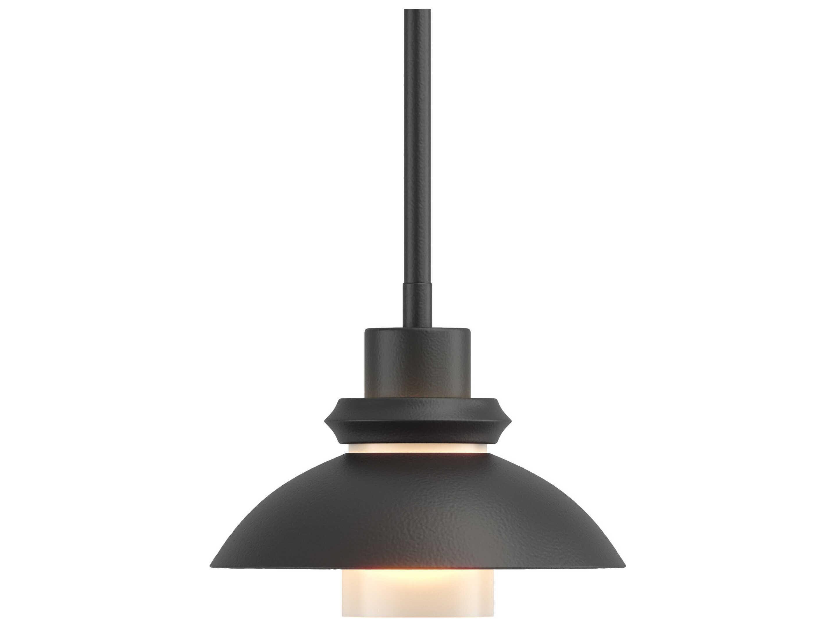 Hubbardton Forge Staccato 1-Light Glass Cylinder Dome Mini Pendant