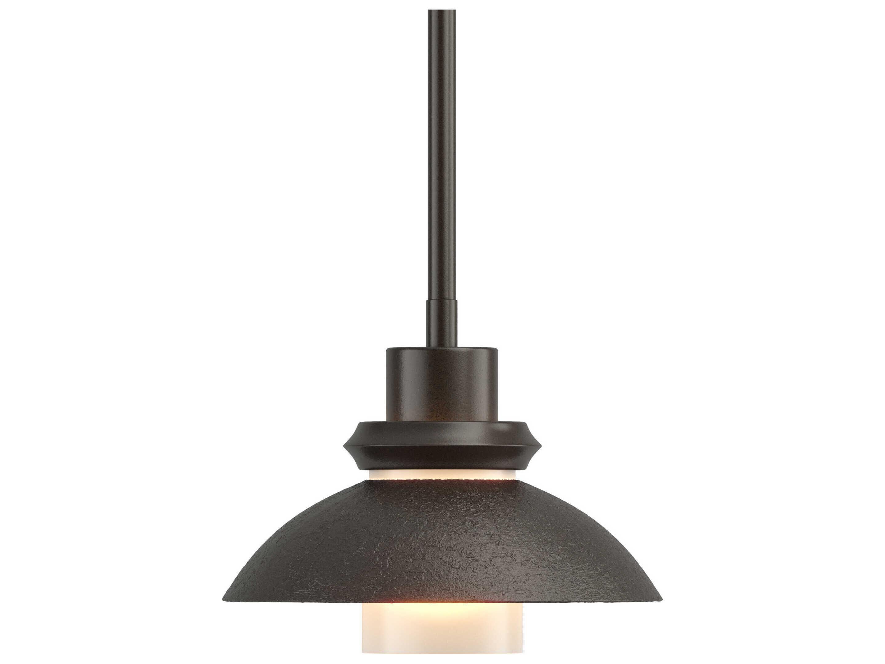 Hubbardton Forge Staccato 1-Light Glass Cylinder Dome Mini Pendant