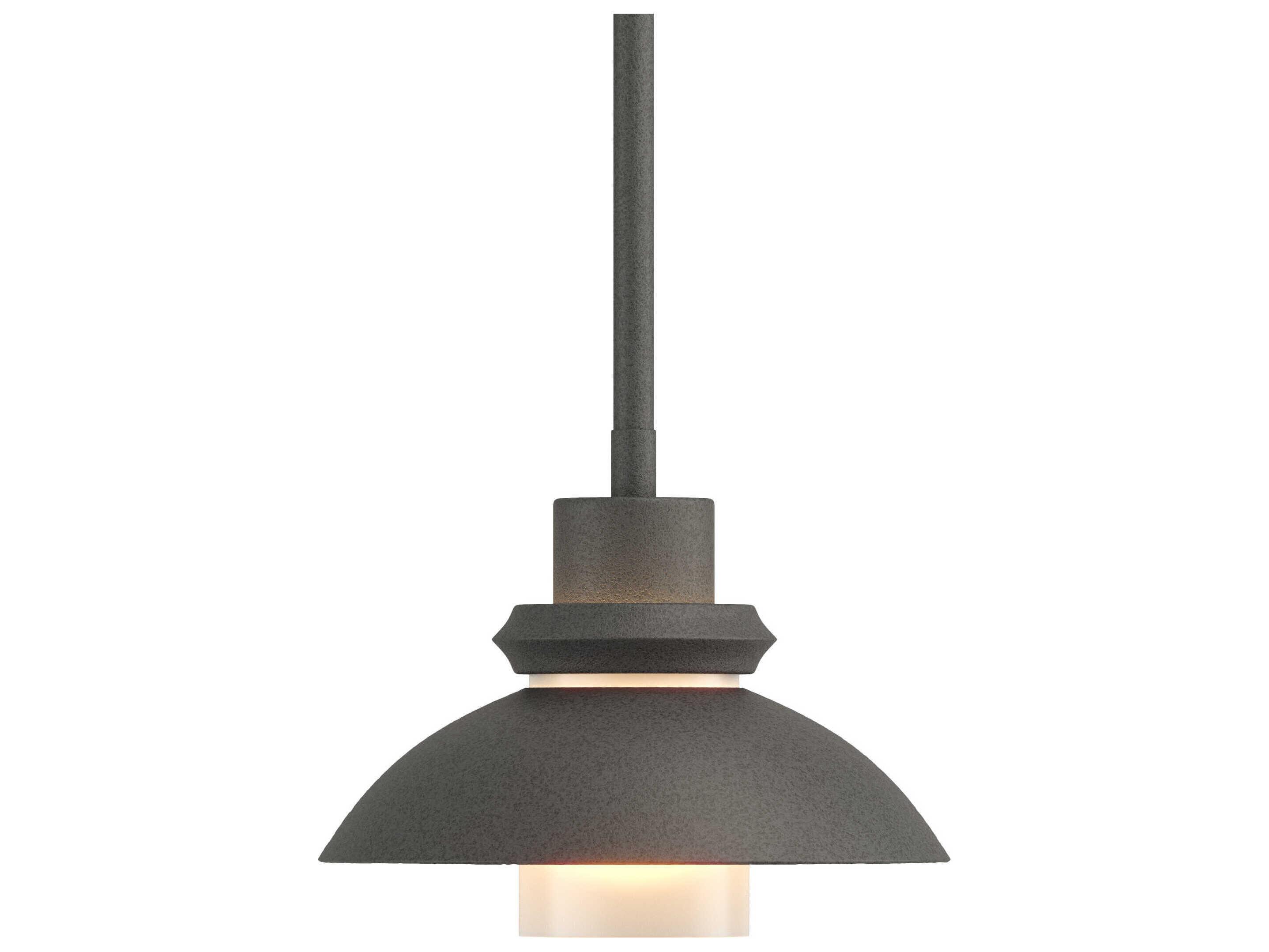 Hubbardton Forge Staccato 1-Light Glass Cylinder Dome Mini Pendant