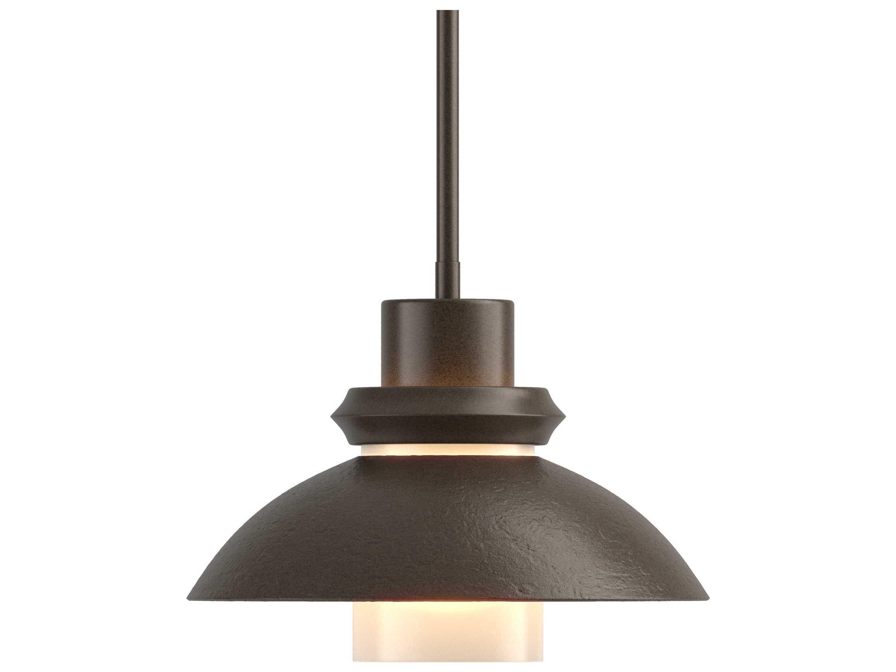 Hubbardton Forge Staccato 1-Light Glass Cylinder Dome Mini Pendant