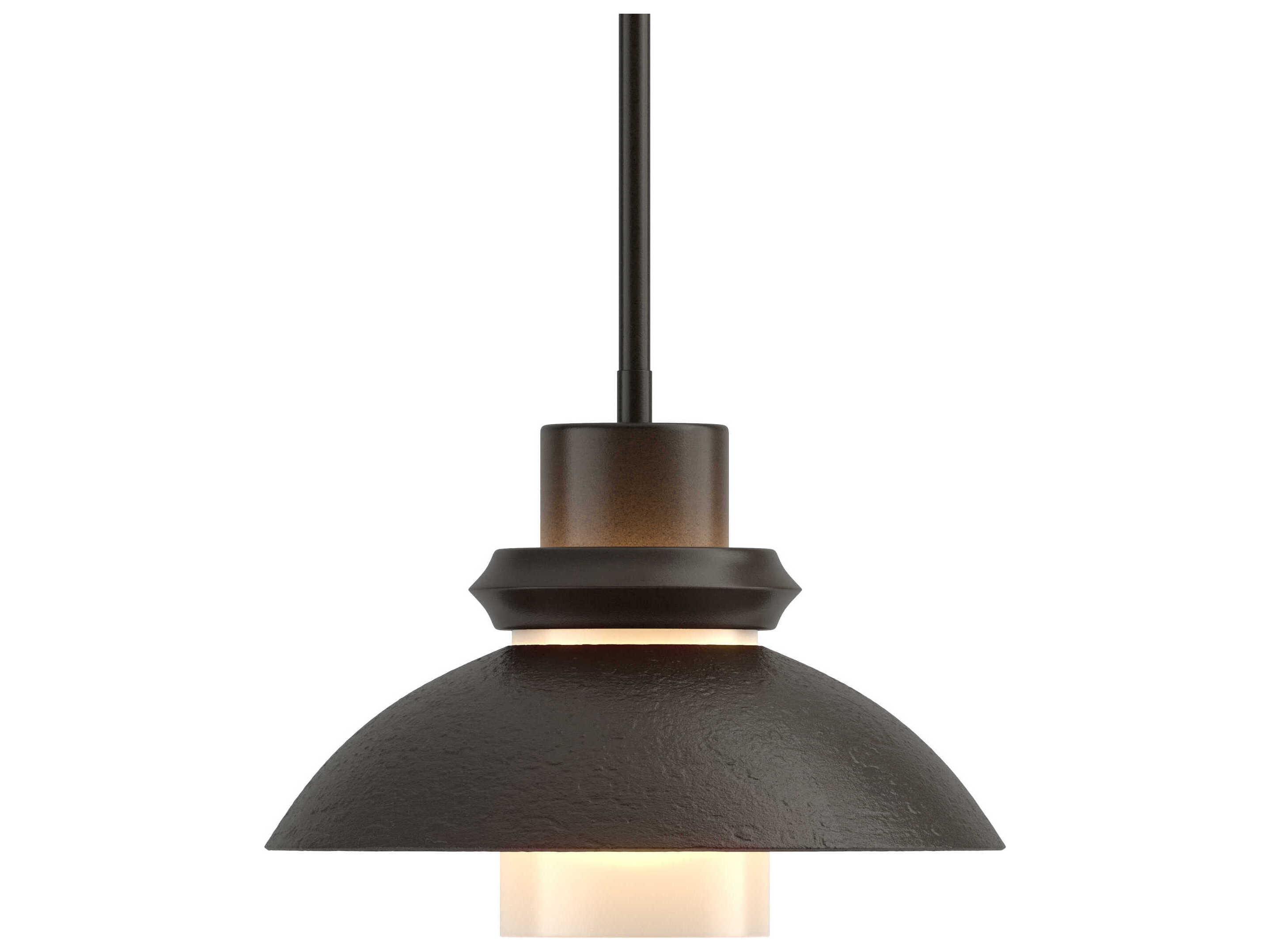 Hubbardton Forge Staccato 1-Light Glass Cylinder Dome Mini Pendant