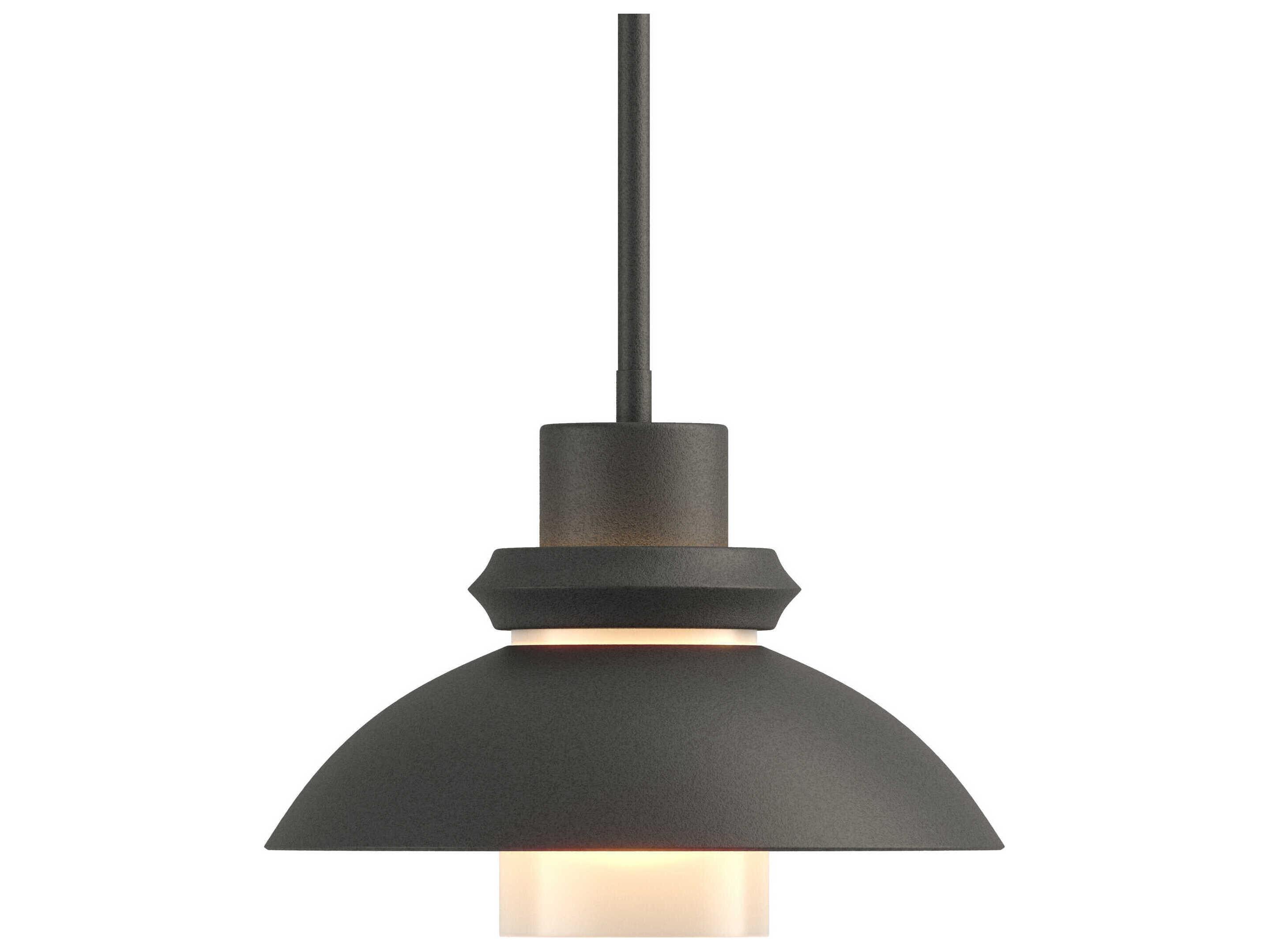 Hubbardton Forge Staccato 1-Light Glass Cylinder Dome Mini Pendant