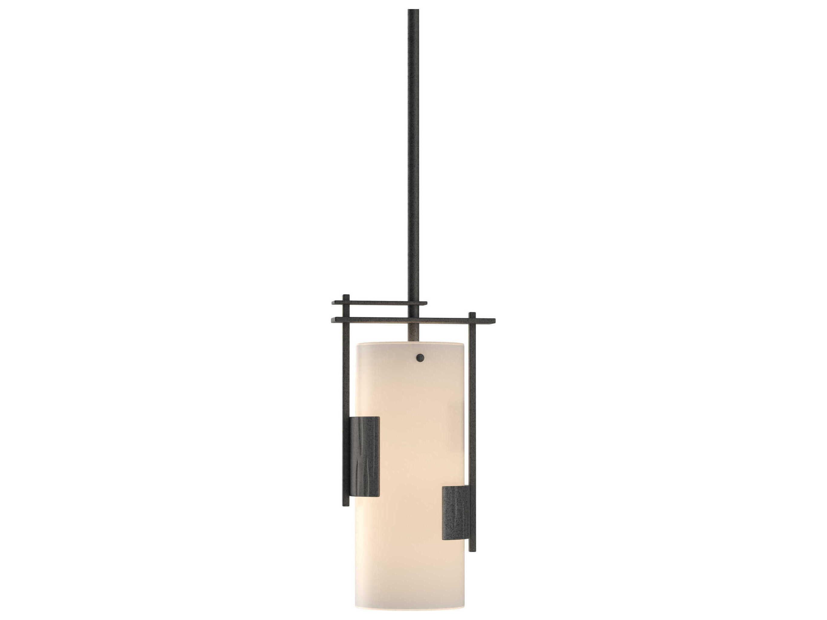 Hubbardton Forge Fullered 1-Light Glass Cylinder Mini Pendant