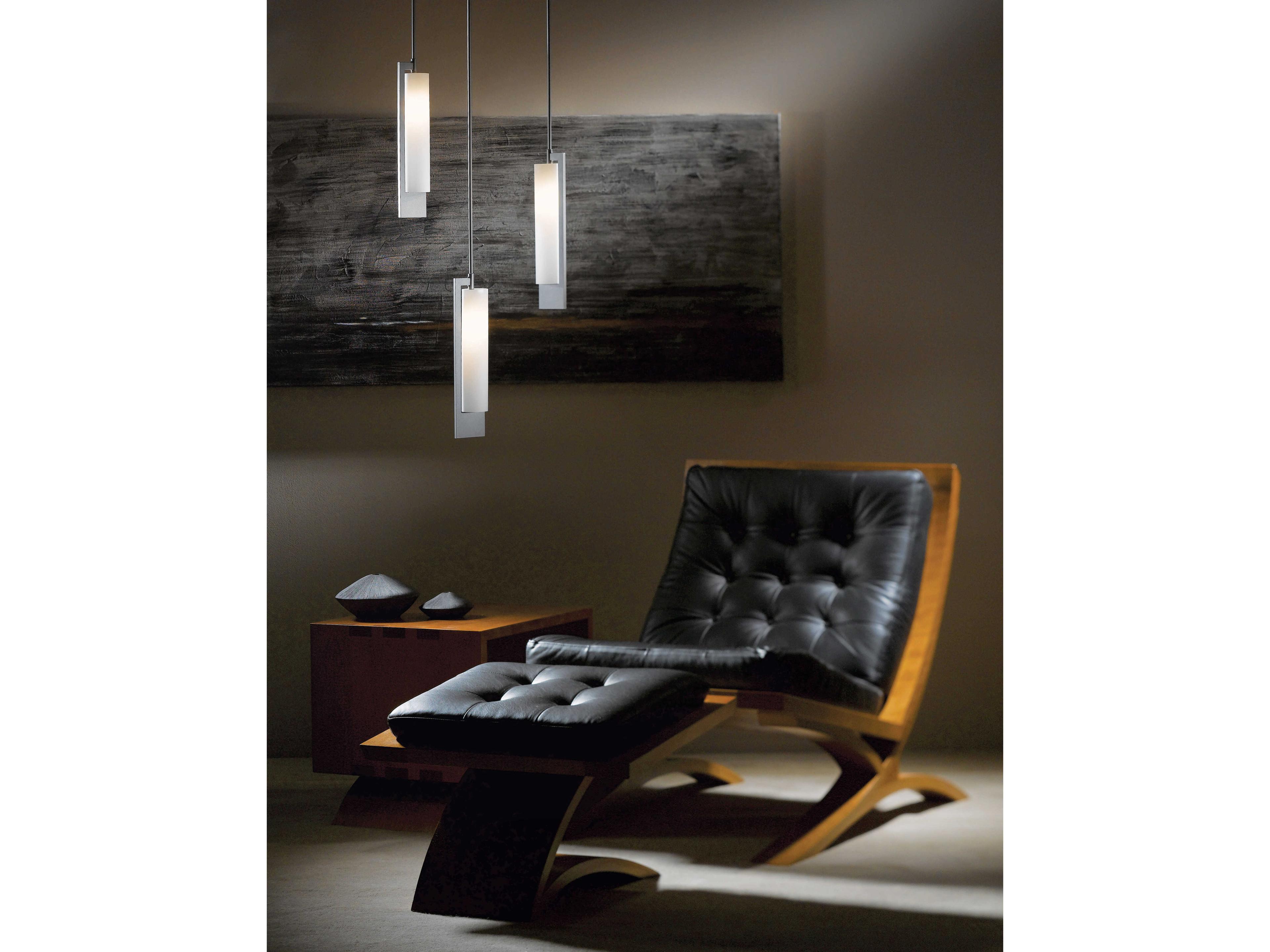 Hubbardton Forge Axis 1-Light Glass Cylinder Mini Pendant