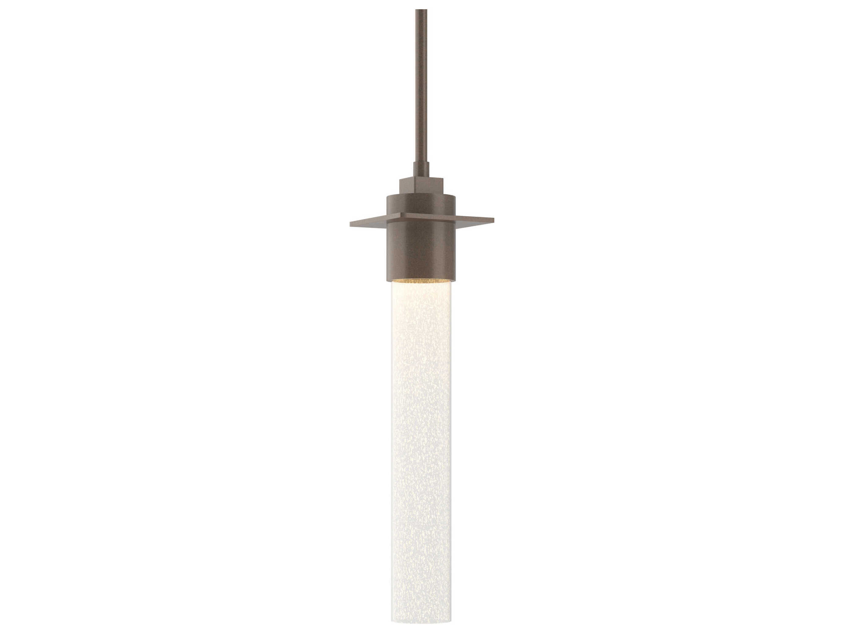 Hubbardton Forge Airis 1-Light Glass Cylinder Mini Pendant