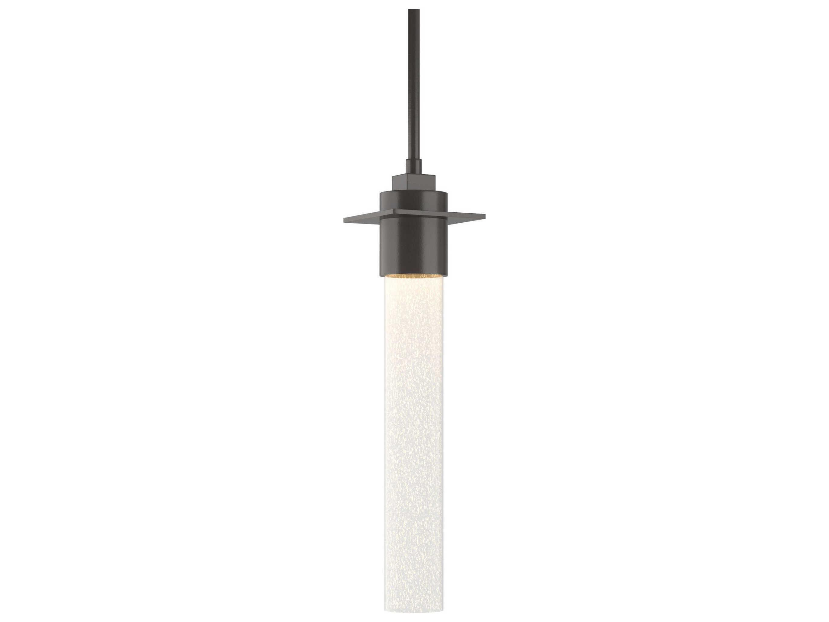 Hubbardton Forge Airis 1-Light Glass Cylinder Mini Pendant