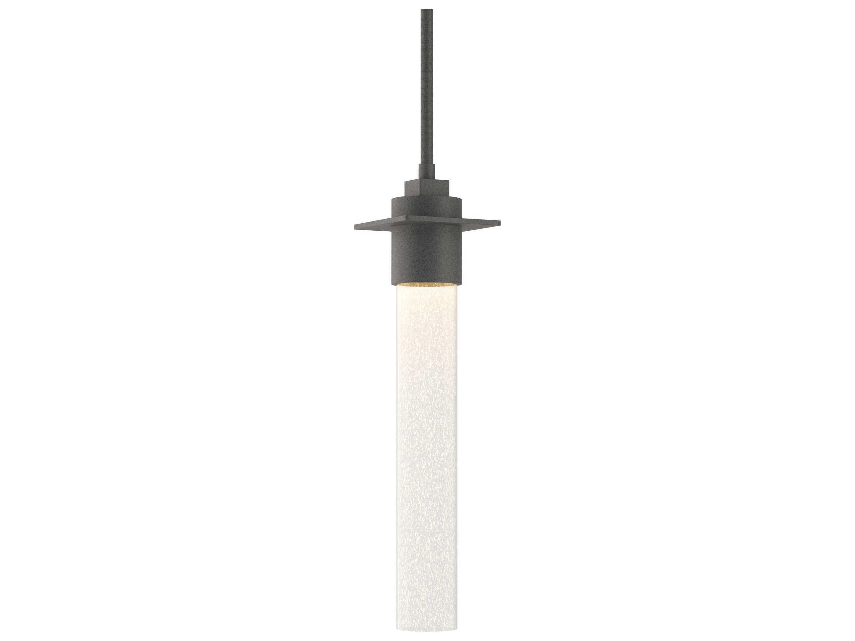 Hubbardton Forge Airis 1-Light Glass Cylinder Mini Pendant