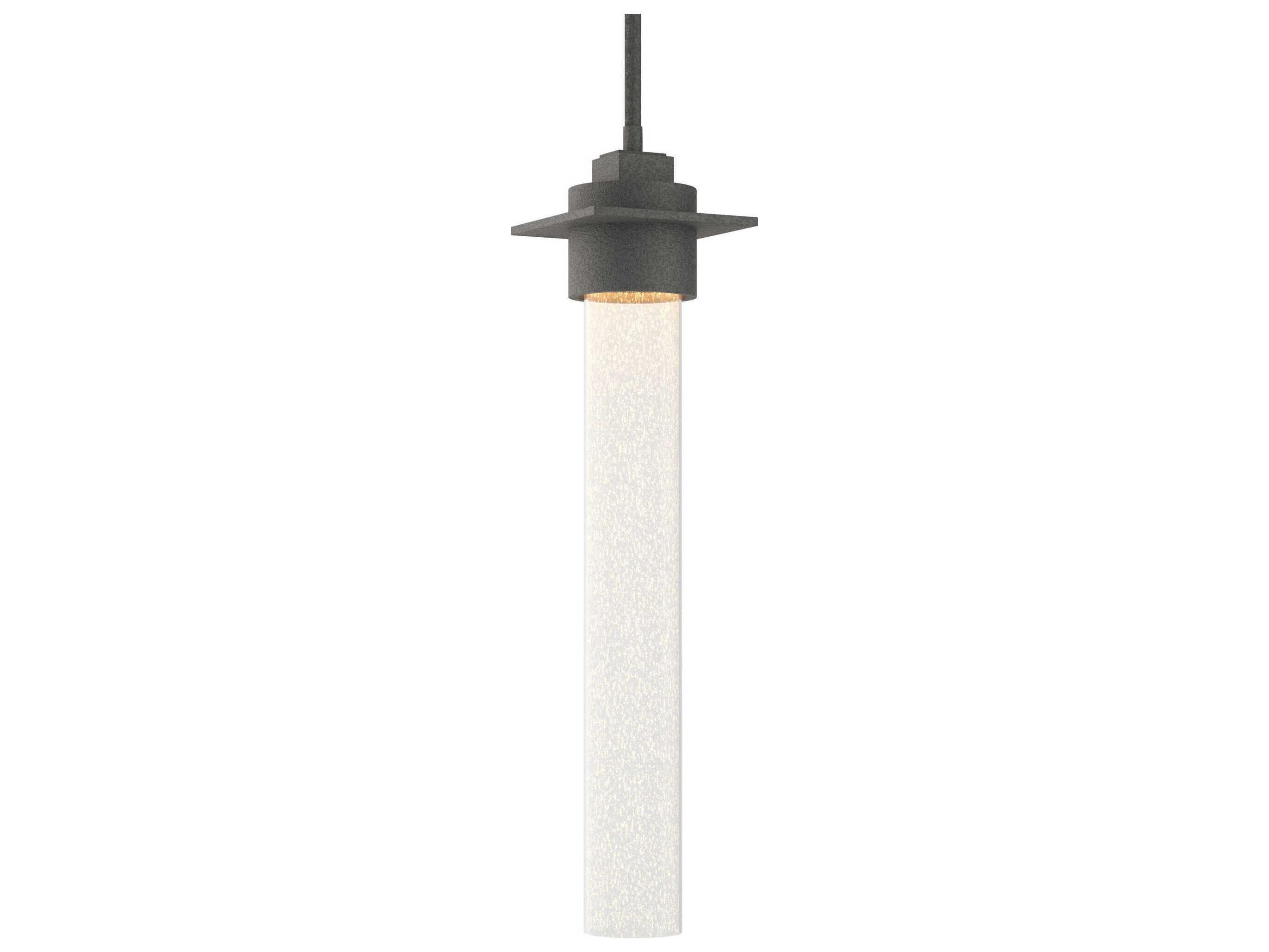 Hubbardton Forge Airis 1-Light Glass Cylinder Mini Pendant