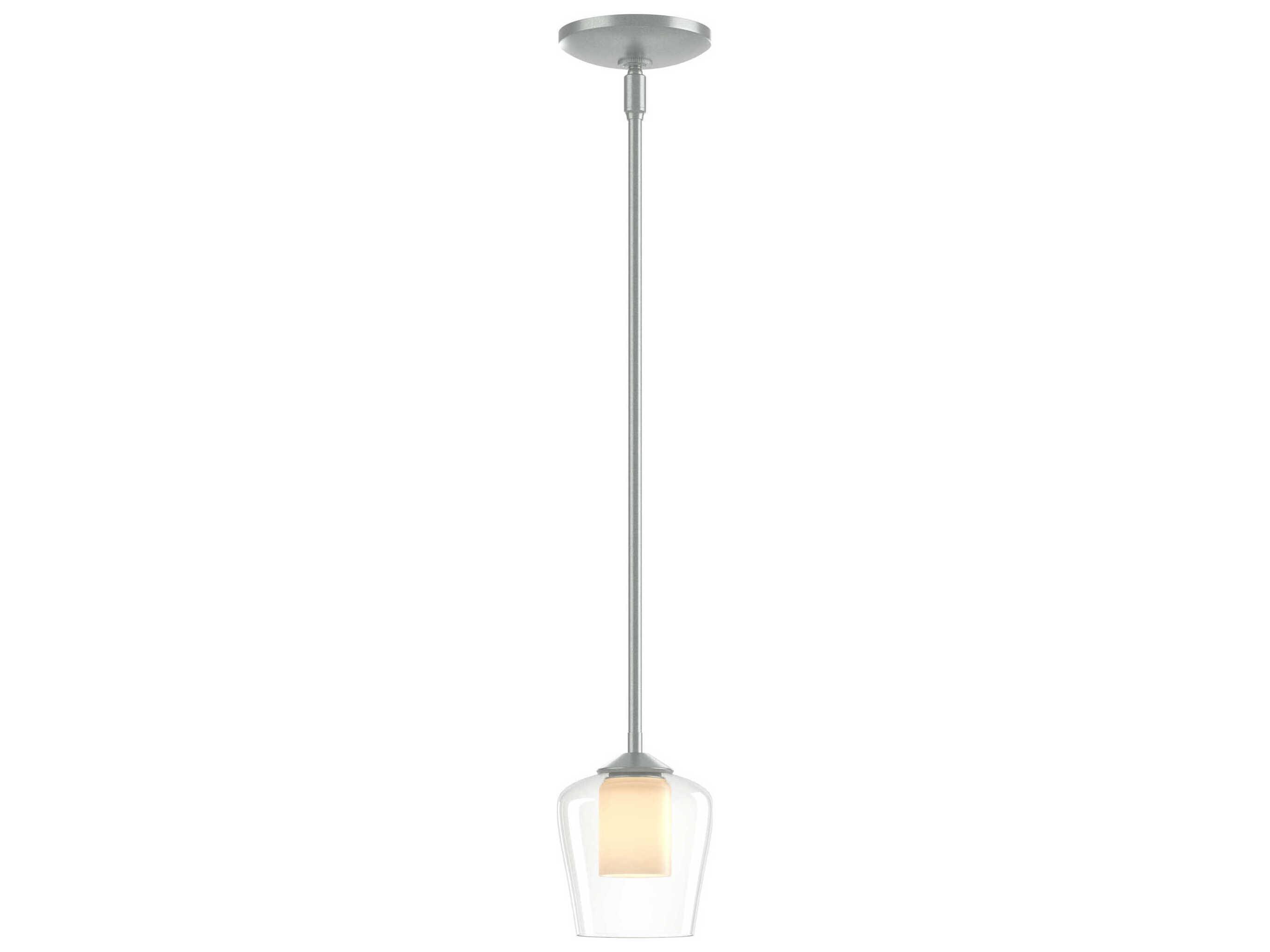 Hubbardton Forge Simple 1-Light Glass Bell Cylinder Mini Pendant