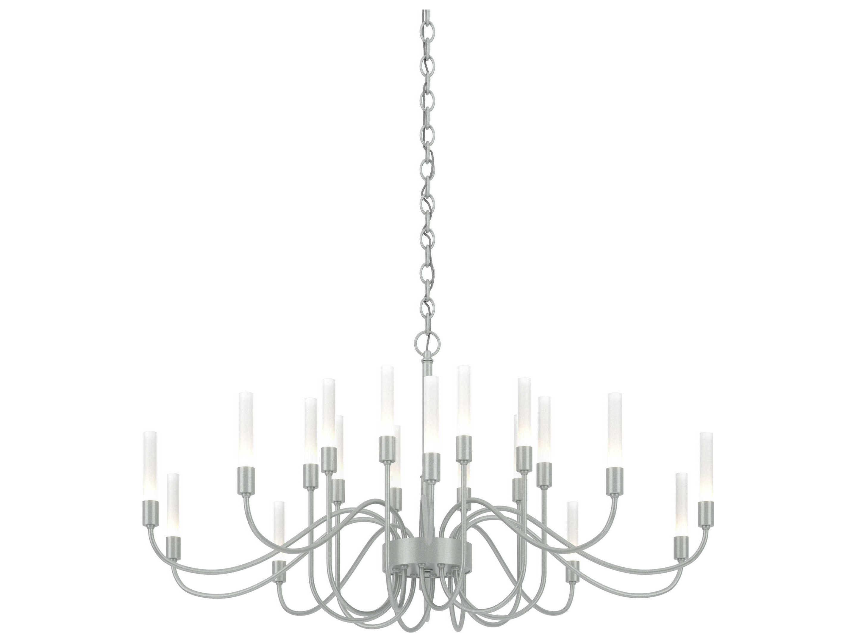 Hubbardton Forge Lisse 20-Light Glass Cylinder Chandelier