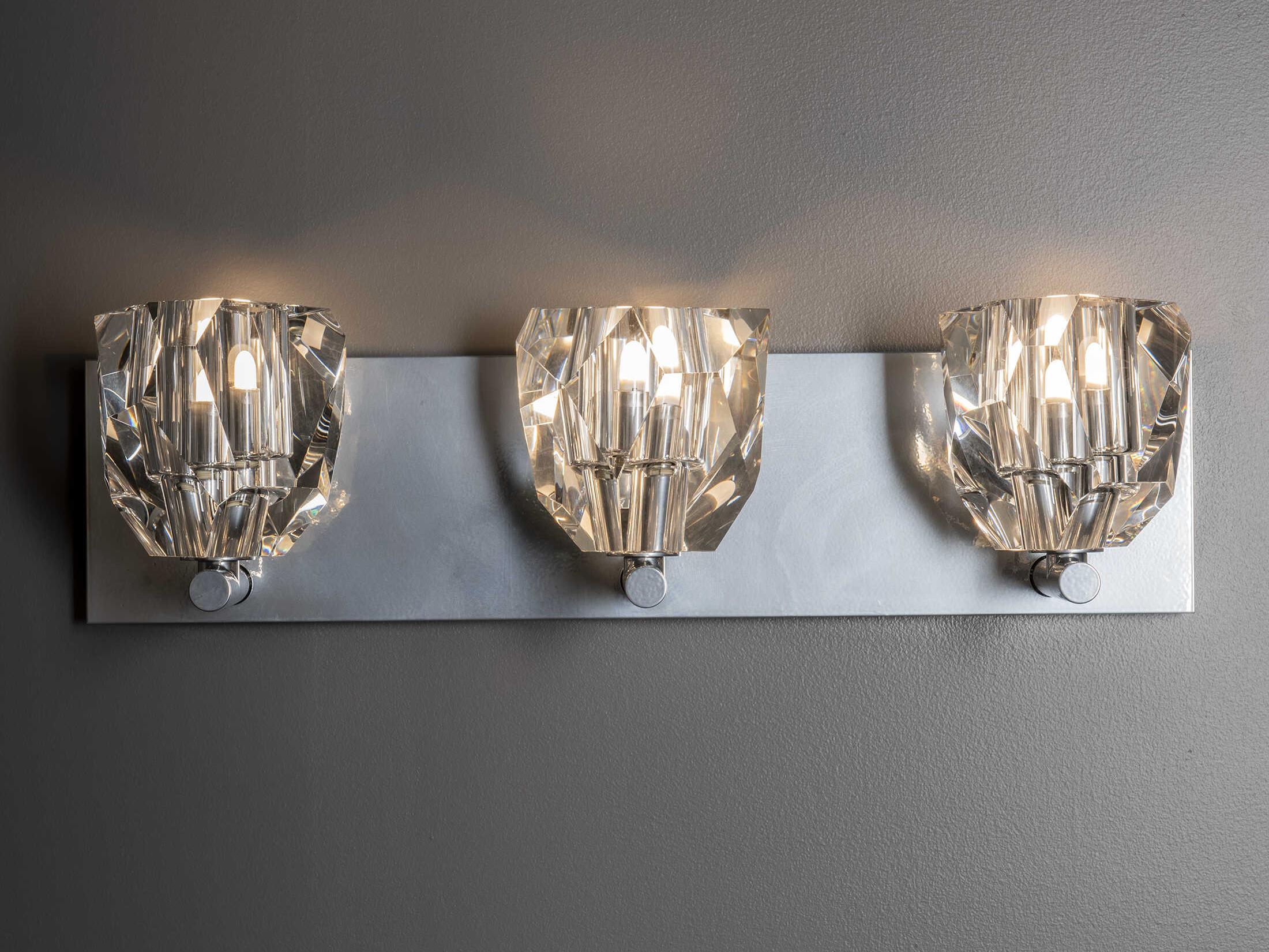 Hubbardton Forge Gatsby 3-Light Crystal Vanity Light