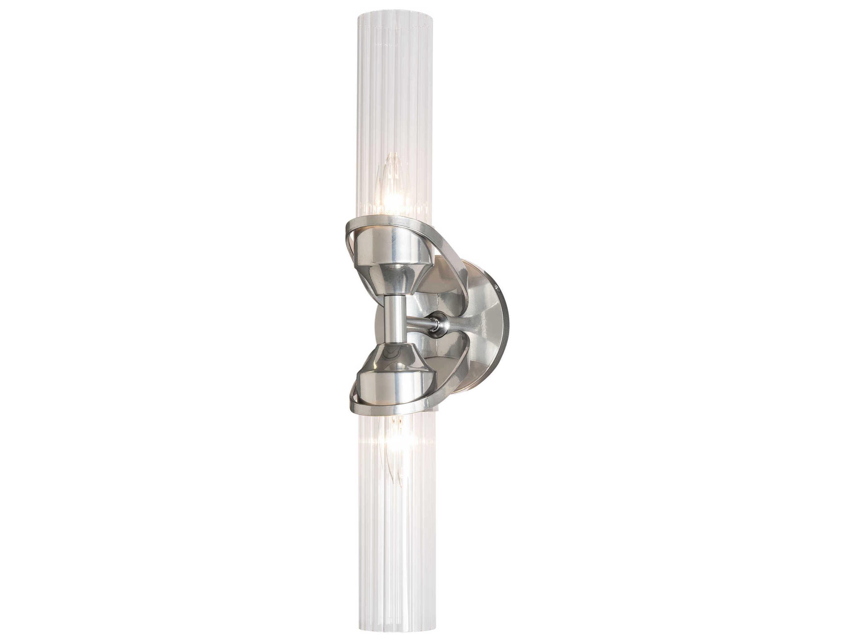 Hubbardton Forge Bow 2-Light Glass Wall Sconce