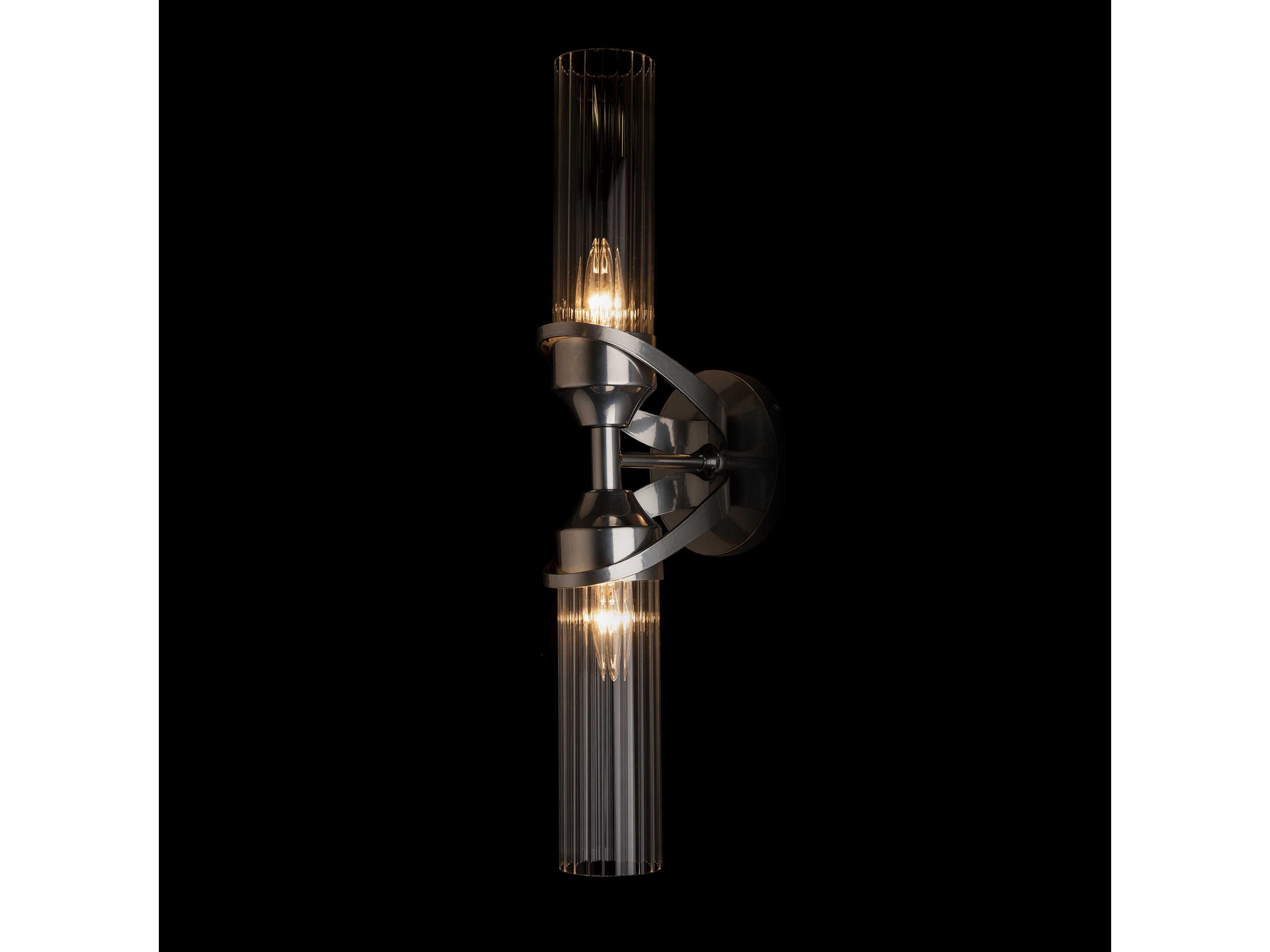 Hubbardton Forge Bow 2-Light Glass Wall Sconce