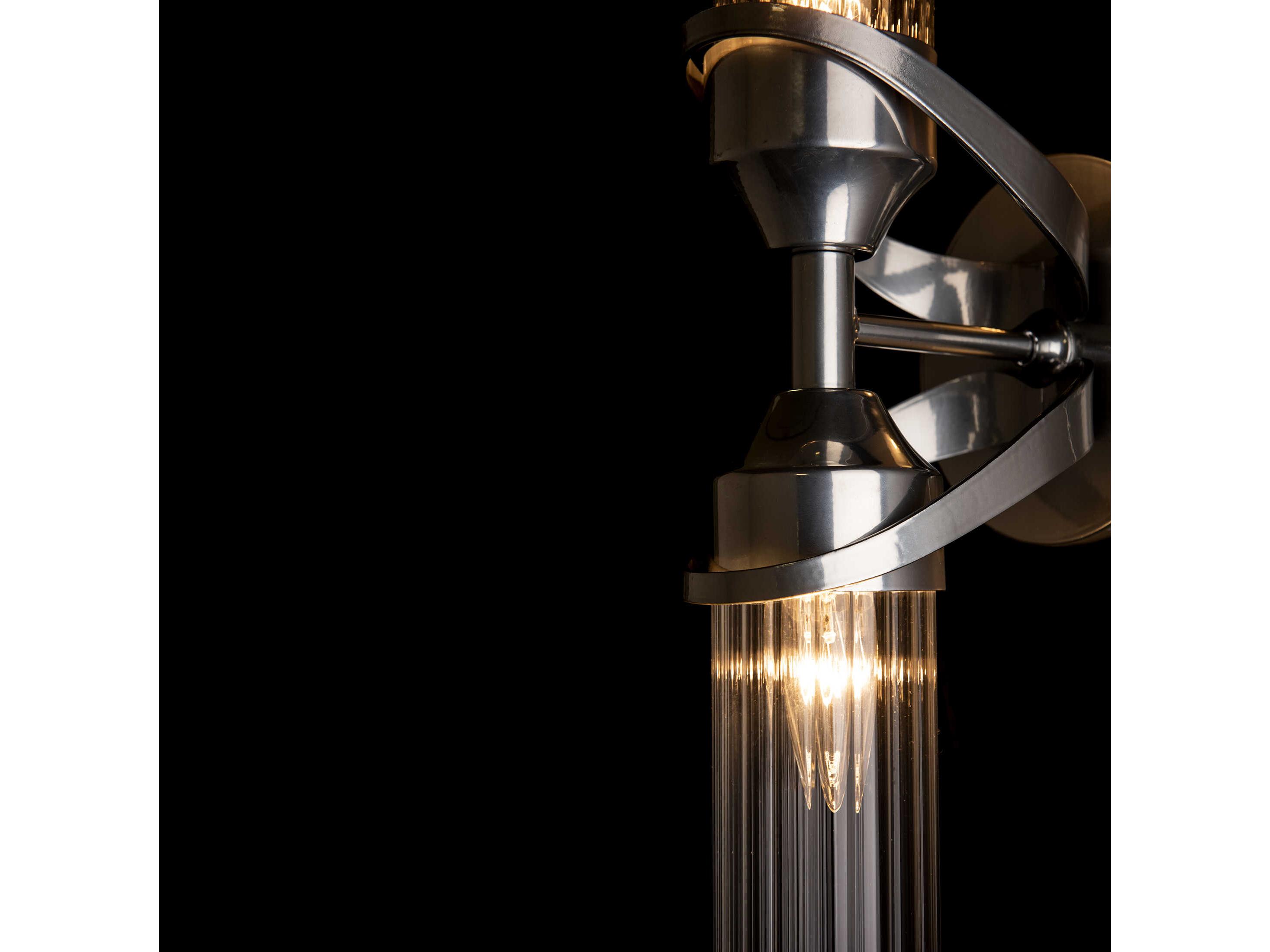 Hubbardton Forge Bow 2-Light Glass Wall Sconce