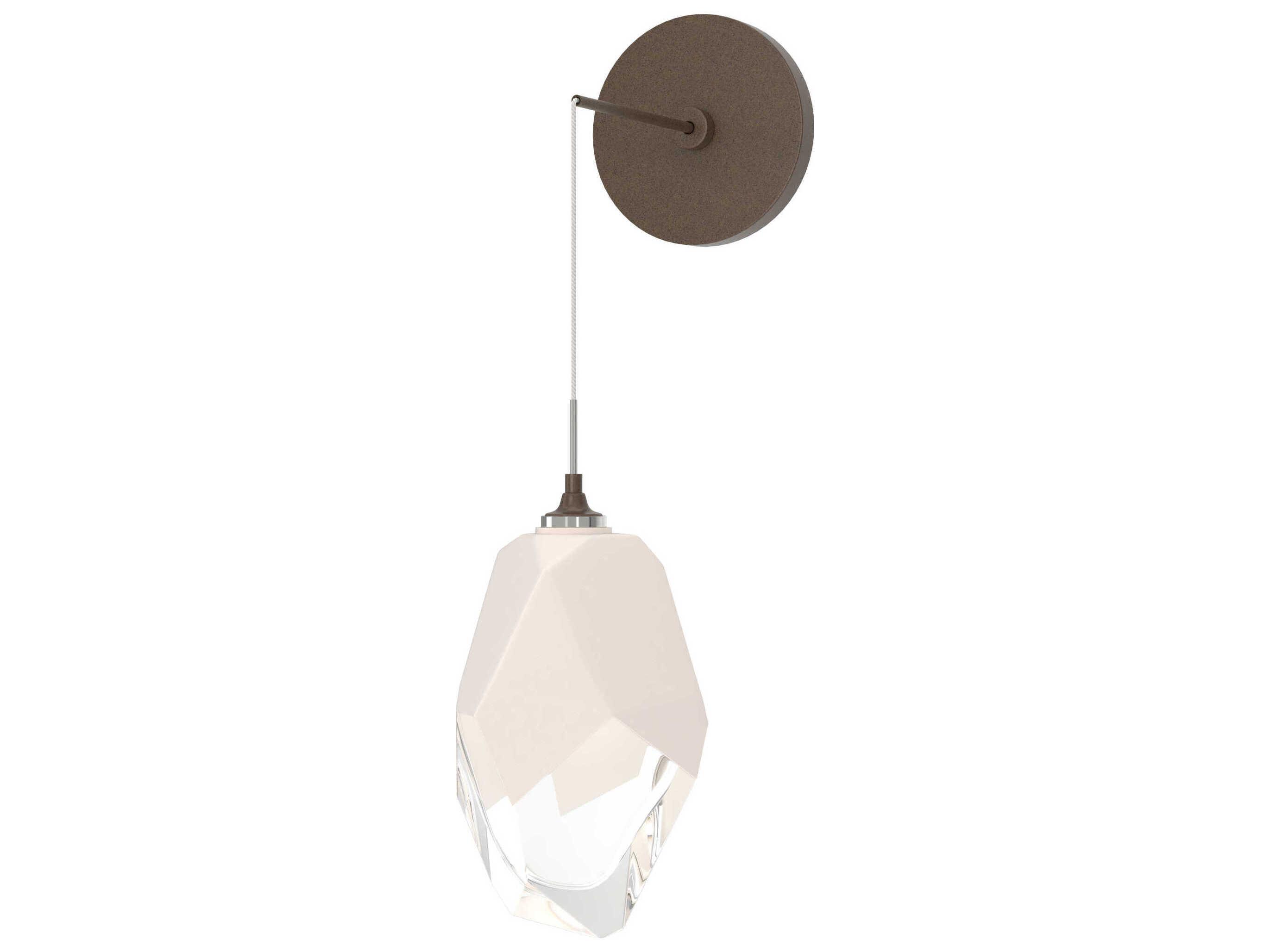 Hubbardton Forge Chrysalis 1-Light Crystal Glass Wall Sconce