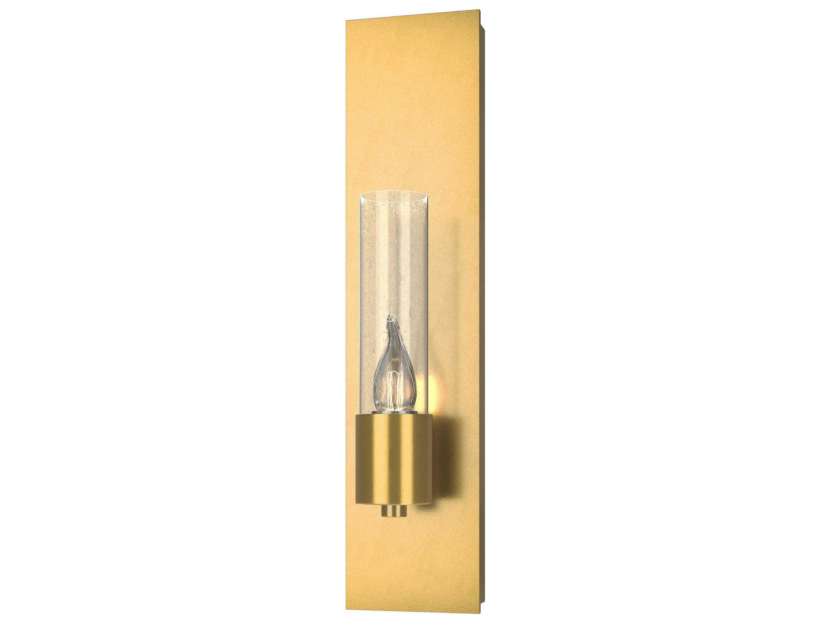 Hubbardton Forge Pillar 1-Light Glass Wall Sconce