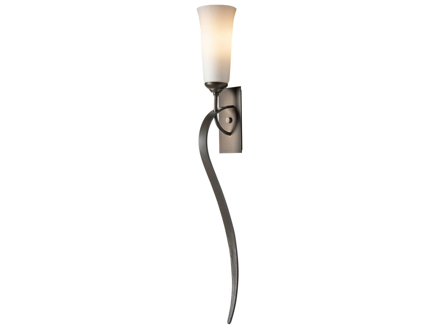 Hubbardton Forge Sweeping 1-Light Glass Wall Sconce