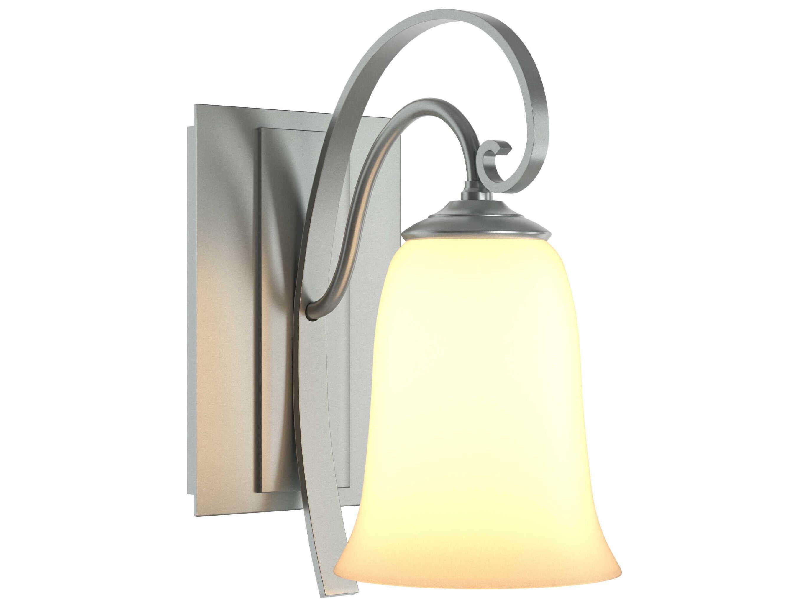 Hubbardton Forge Scroll 1-Light Glass Wall Sconce